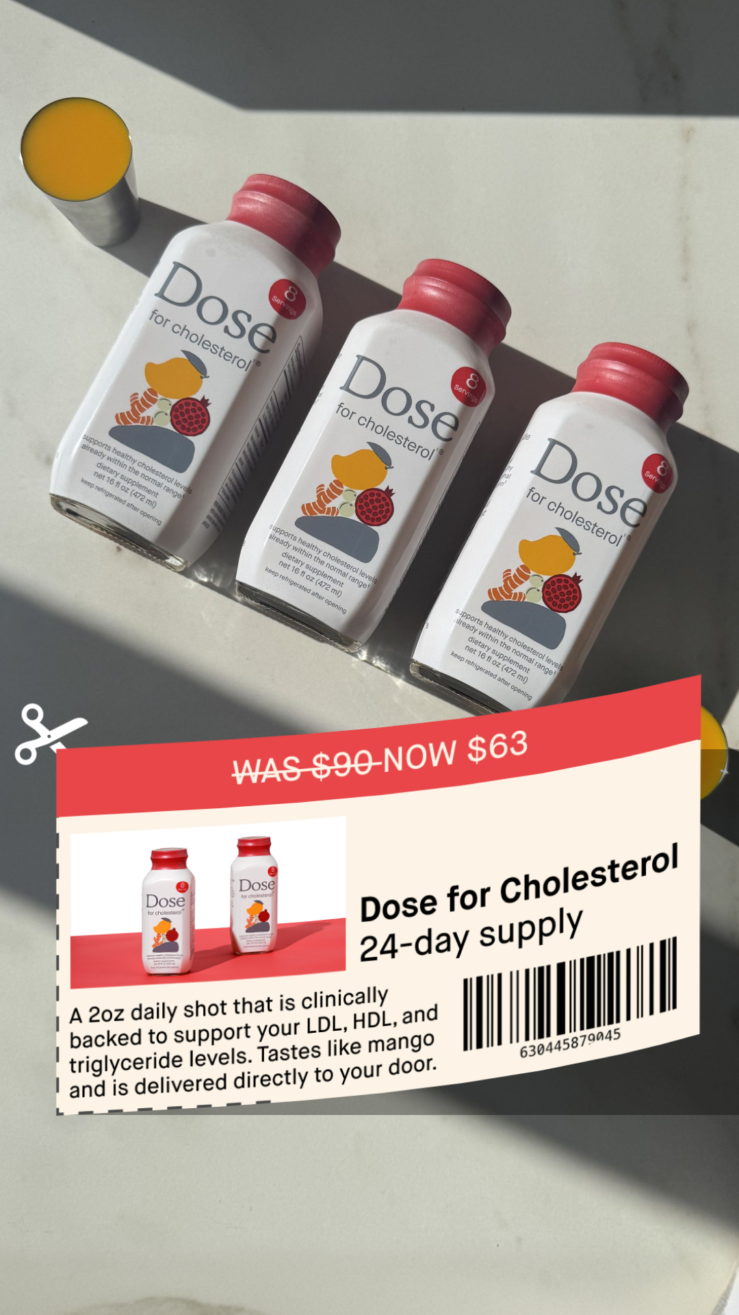Dose for Cholesterol Facebook ad