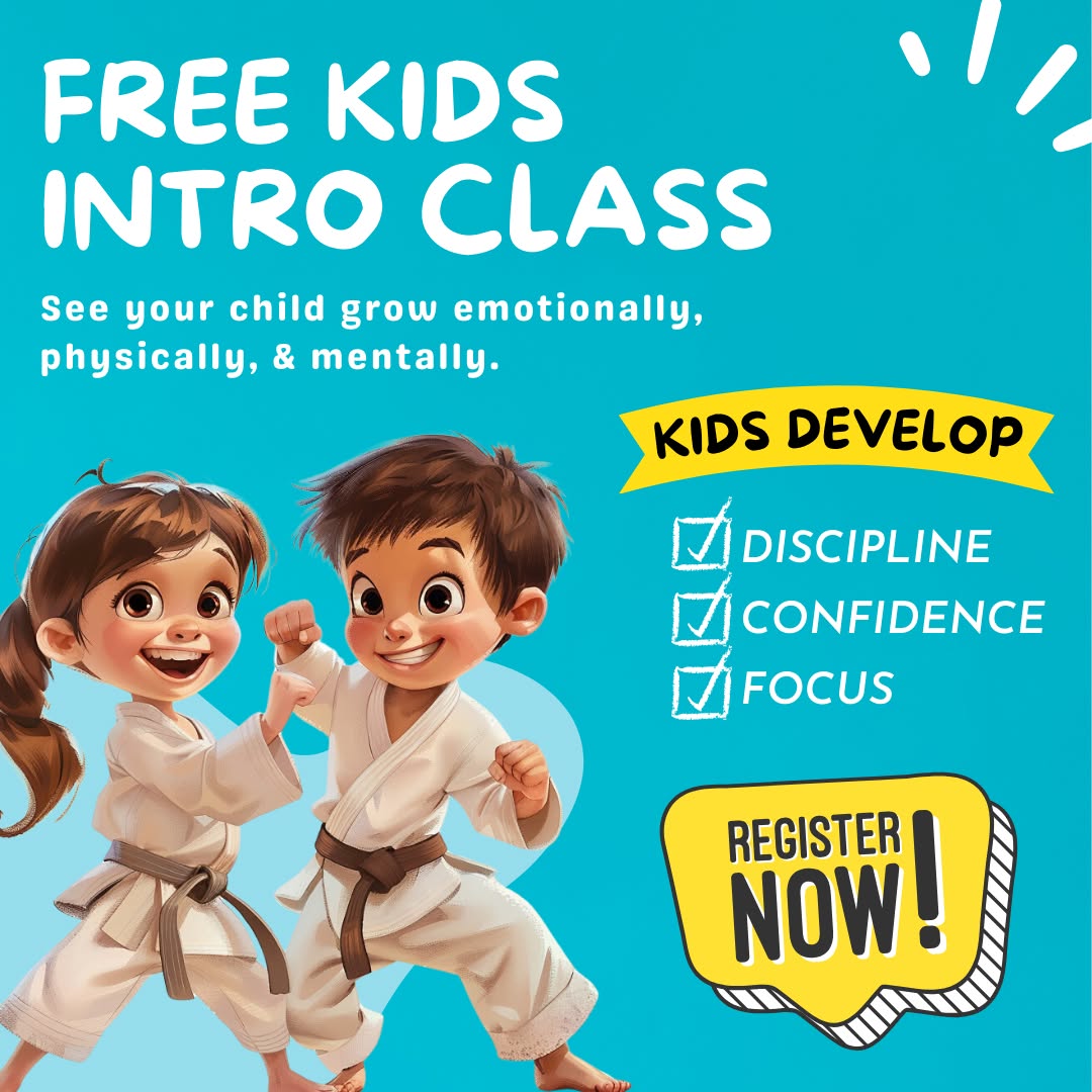 Darfight Facebook ad: Want a FREE Kids Martial Arts Trial Class Pass?