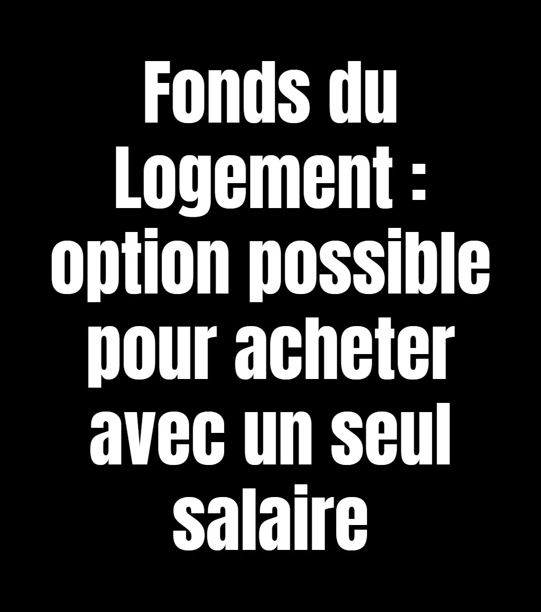 My Sweet Home Facebook ad: Acheter une maison avec un seul salaire en Belgique