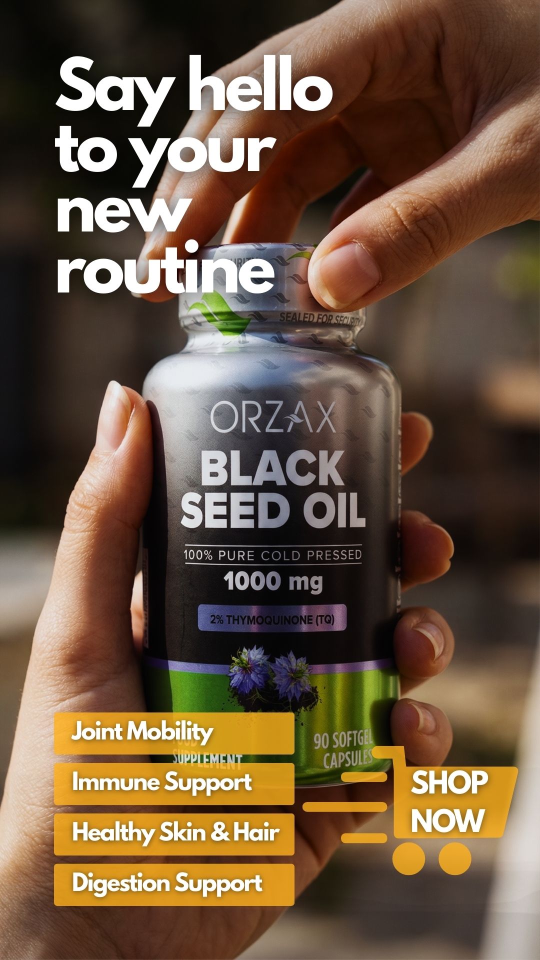 Orzax UK Facebook ad: Start Your Healthy Habit Now