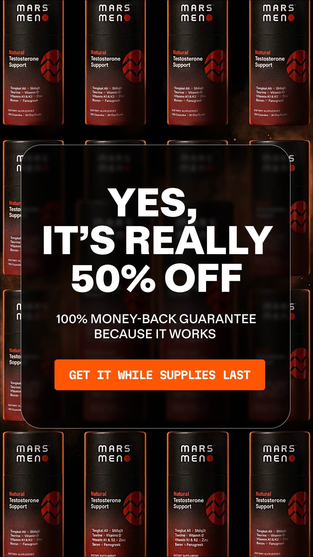 Mars Men Facebook ad