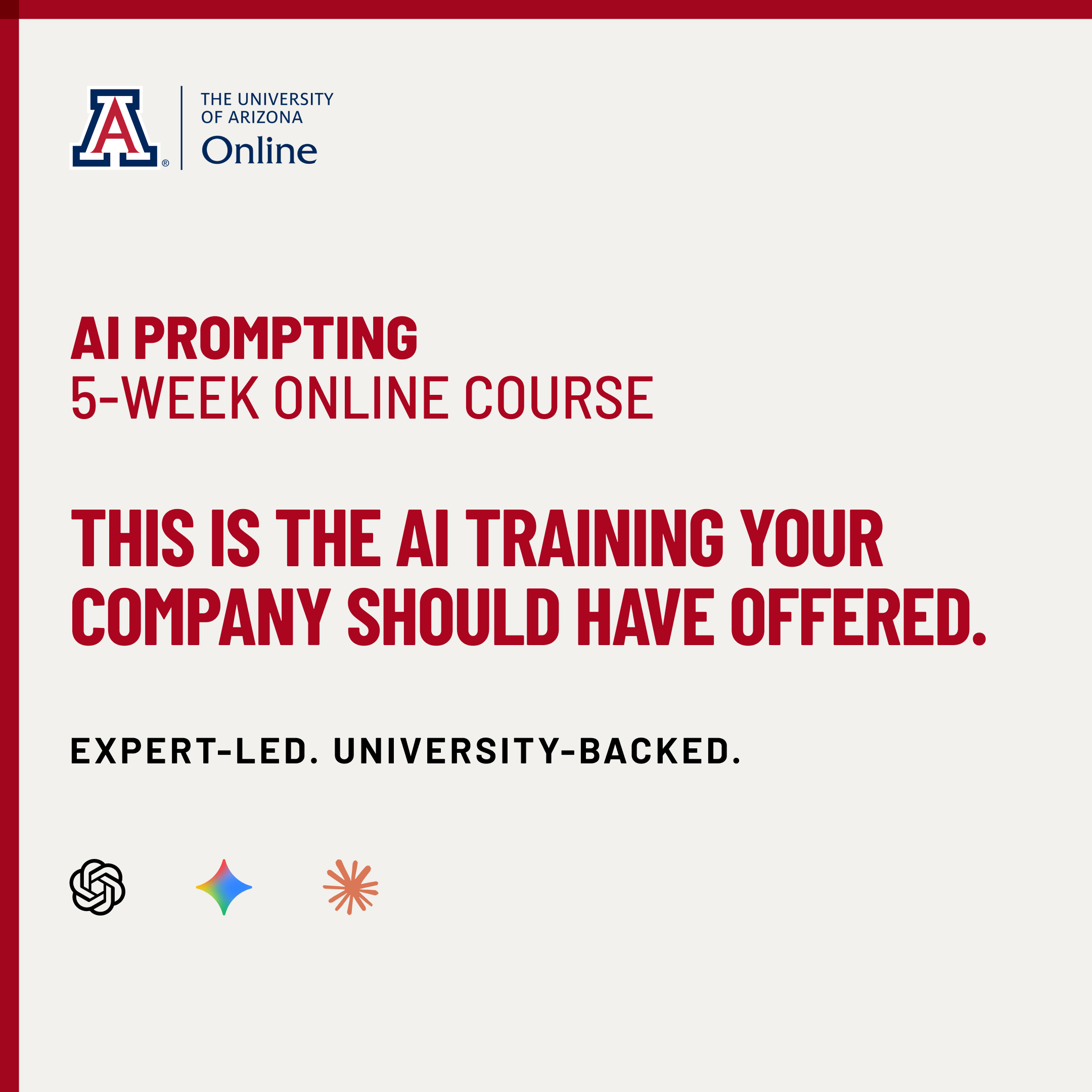 Arizona Online Professional Studies Facebook ad