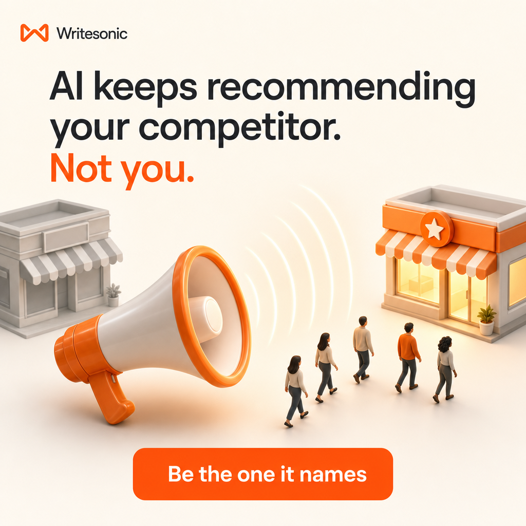 Writesonic Facebook ad
