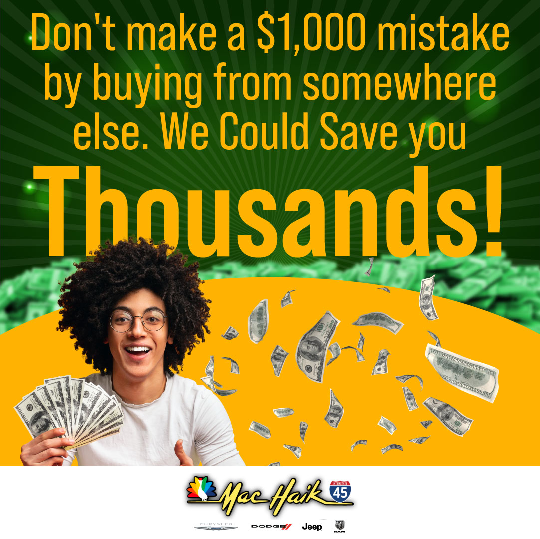 Mac Haik Dodge Chrysler Jeep Ram Facebook ad: What a deal!