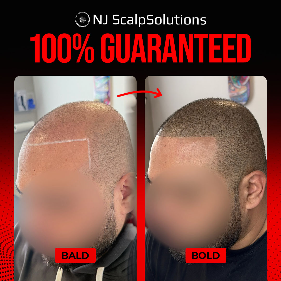 NJ ScalpSolutions Facebook ad: New Jersey, 15% Off Scalp Micropigmentation