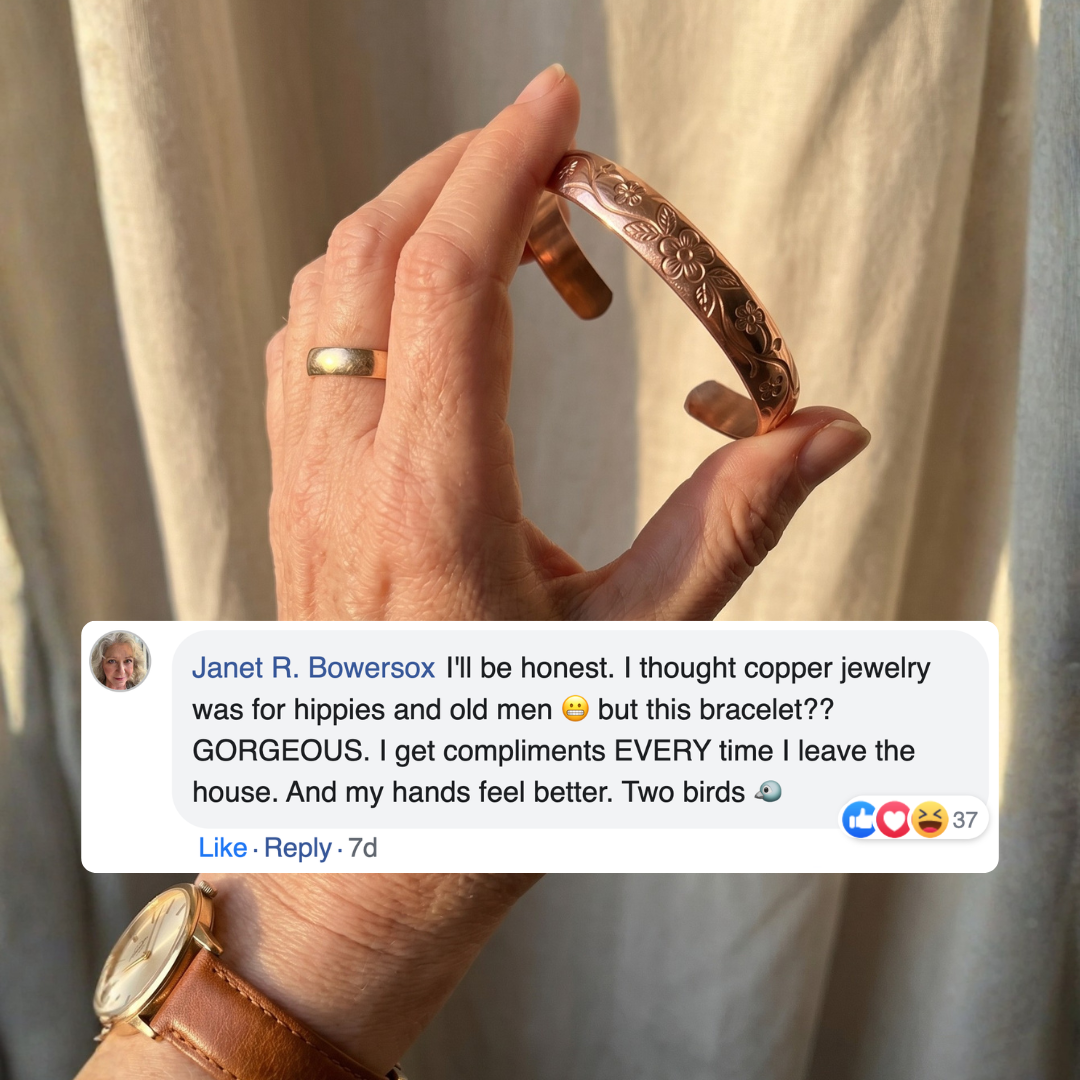 Vera’s Copper Jewelry Facebook ad