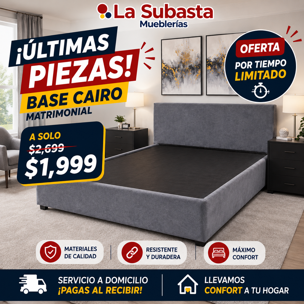 La Subasta Mueblerías Facebook ad
