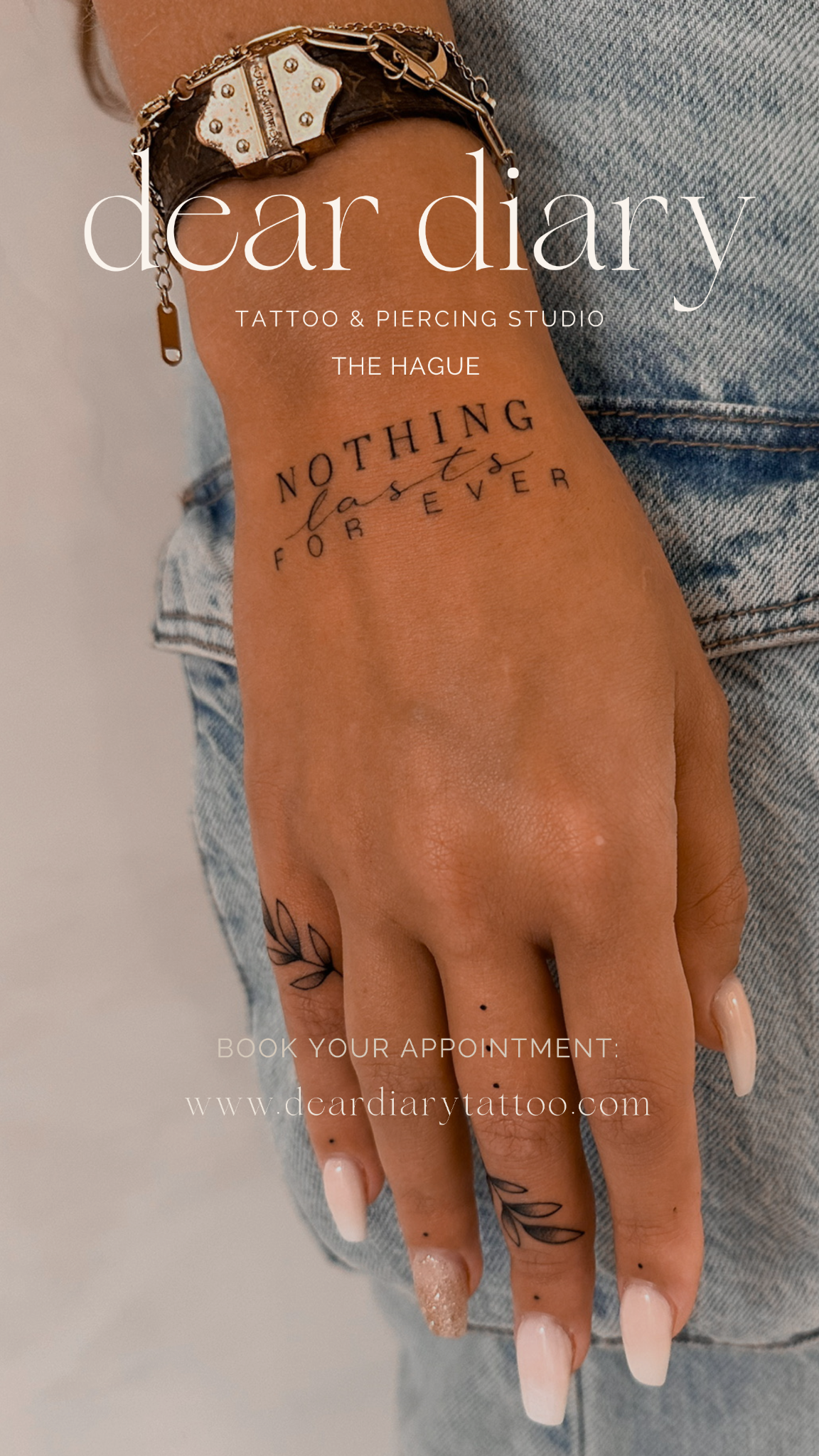 Dear Diary Tattoo Facebook ad from Apr 14, 2026
