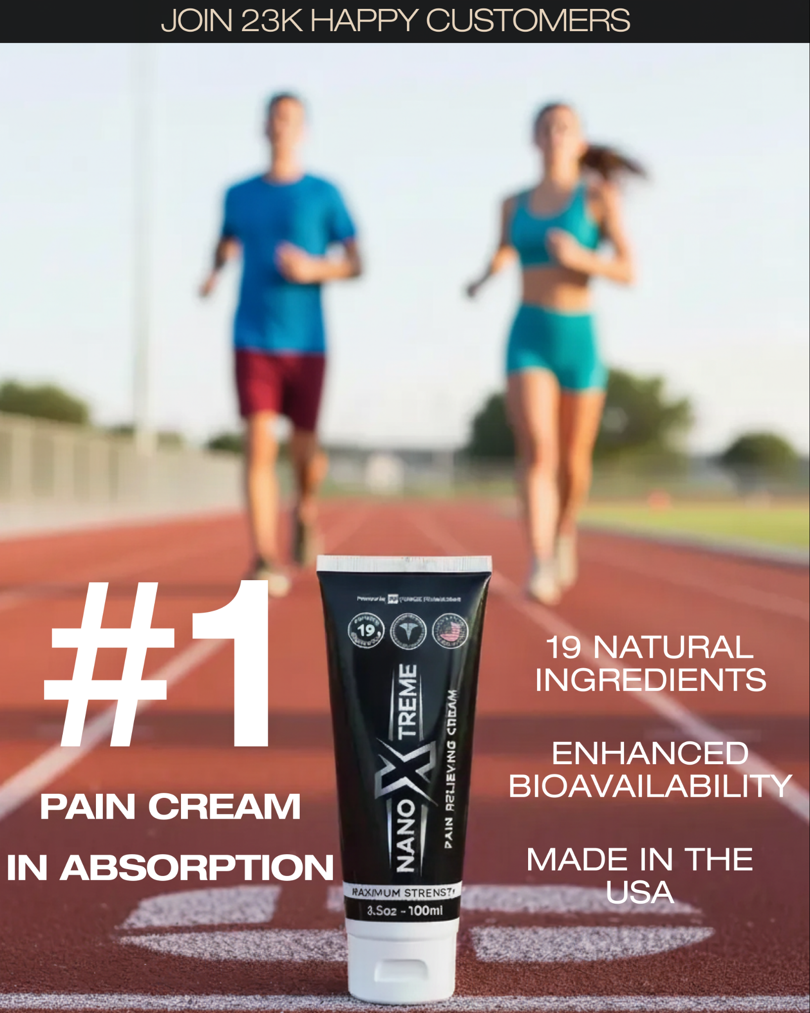 NanoX Facebook ad: Up to 10x More Absorption with Nanotechnology!