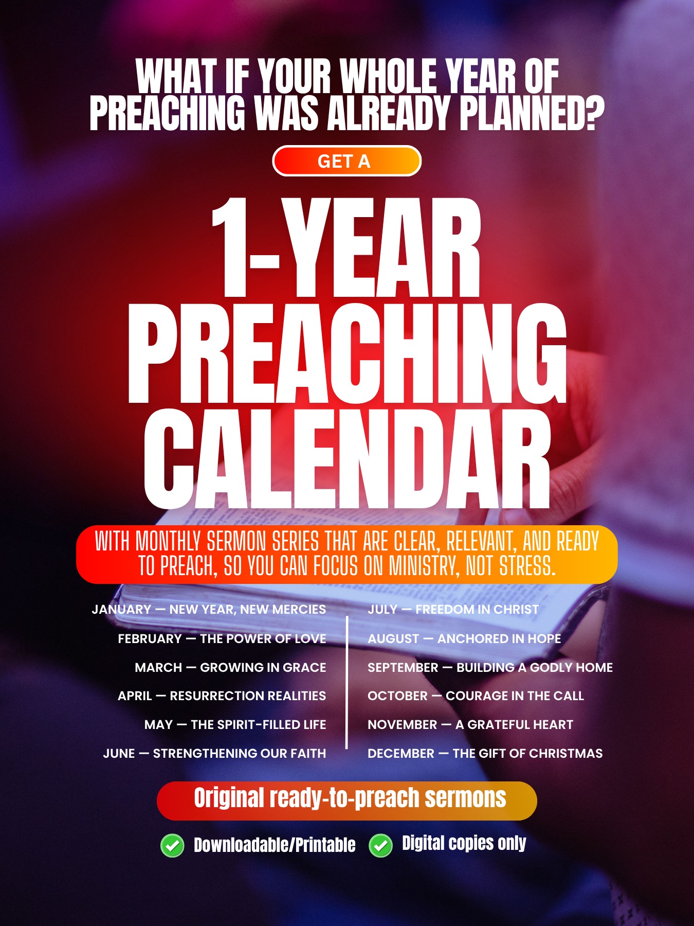 Thus Sayeth Facebook ad: Preaching is one of the most fulfilling parts…