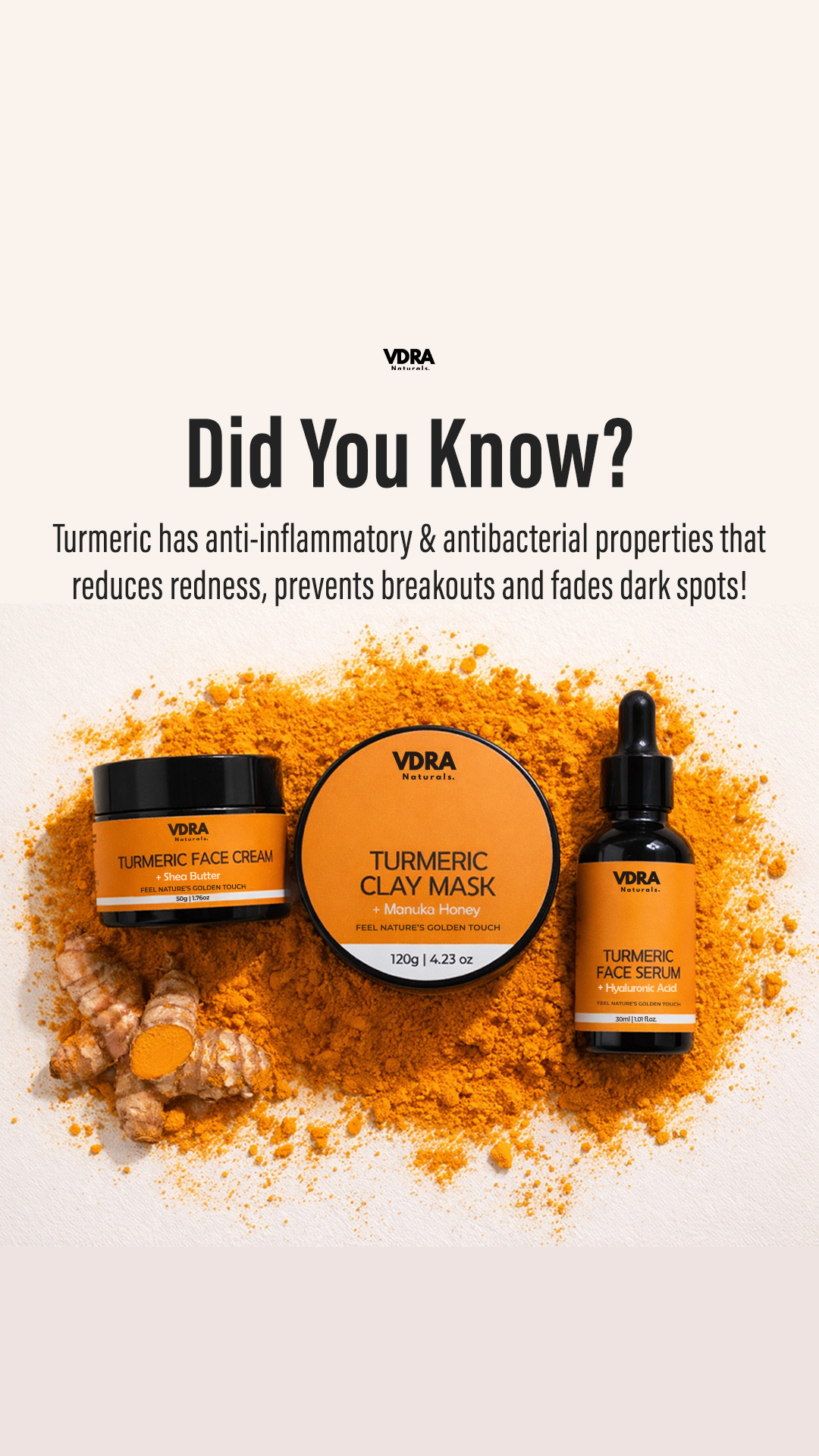 VDRA Naturals - Ayurvedic Skincare Facebook ad