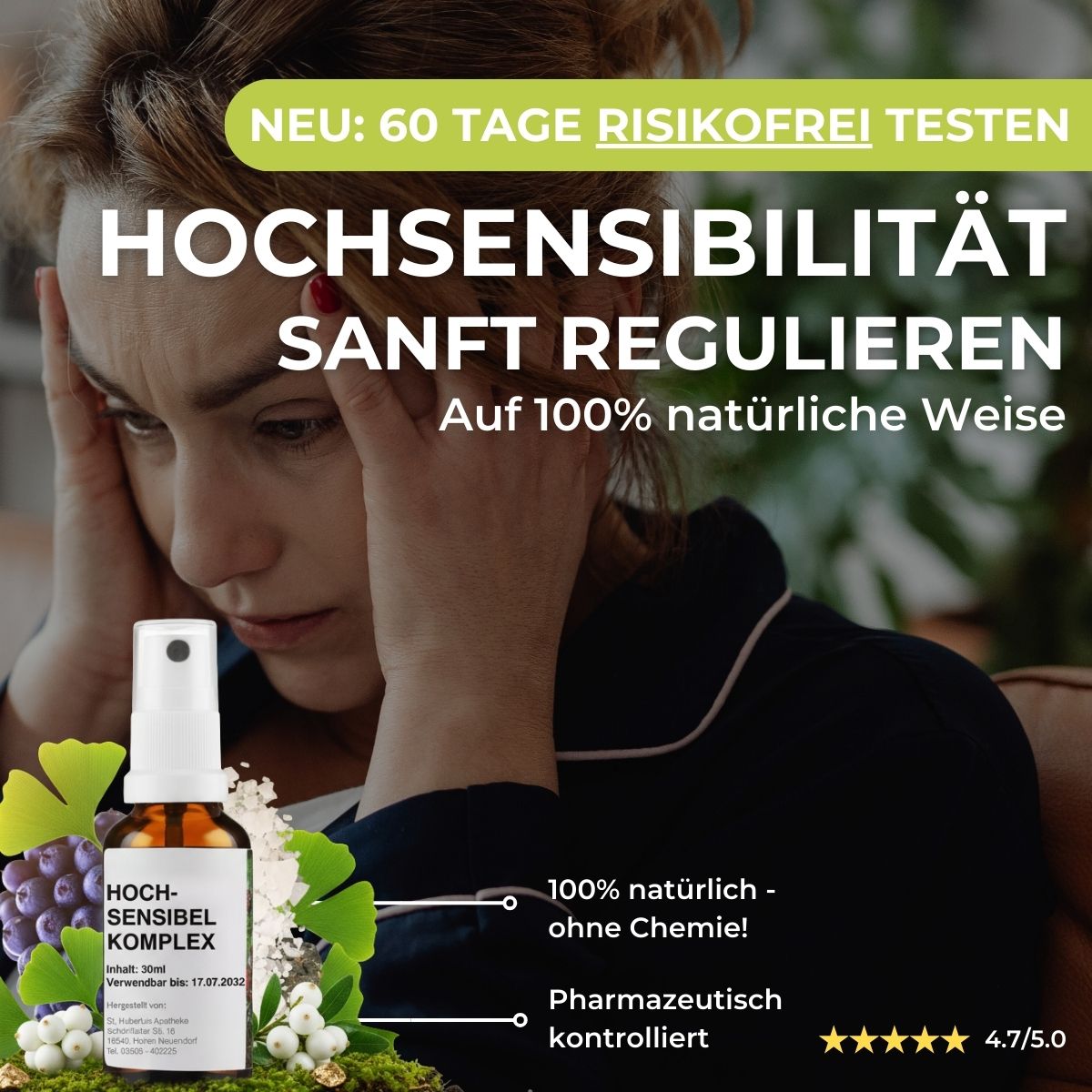 ZIMPLY NATURAL Facebook ad: Jetzt 60 Tage risikofrei testen