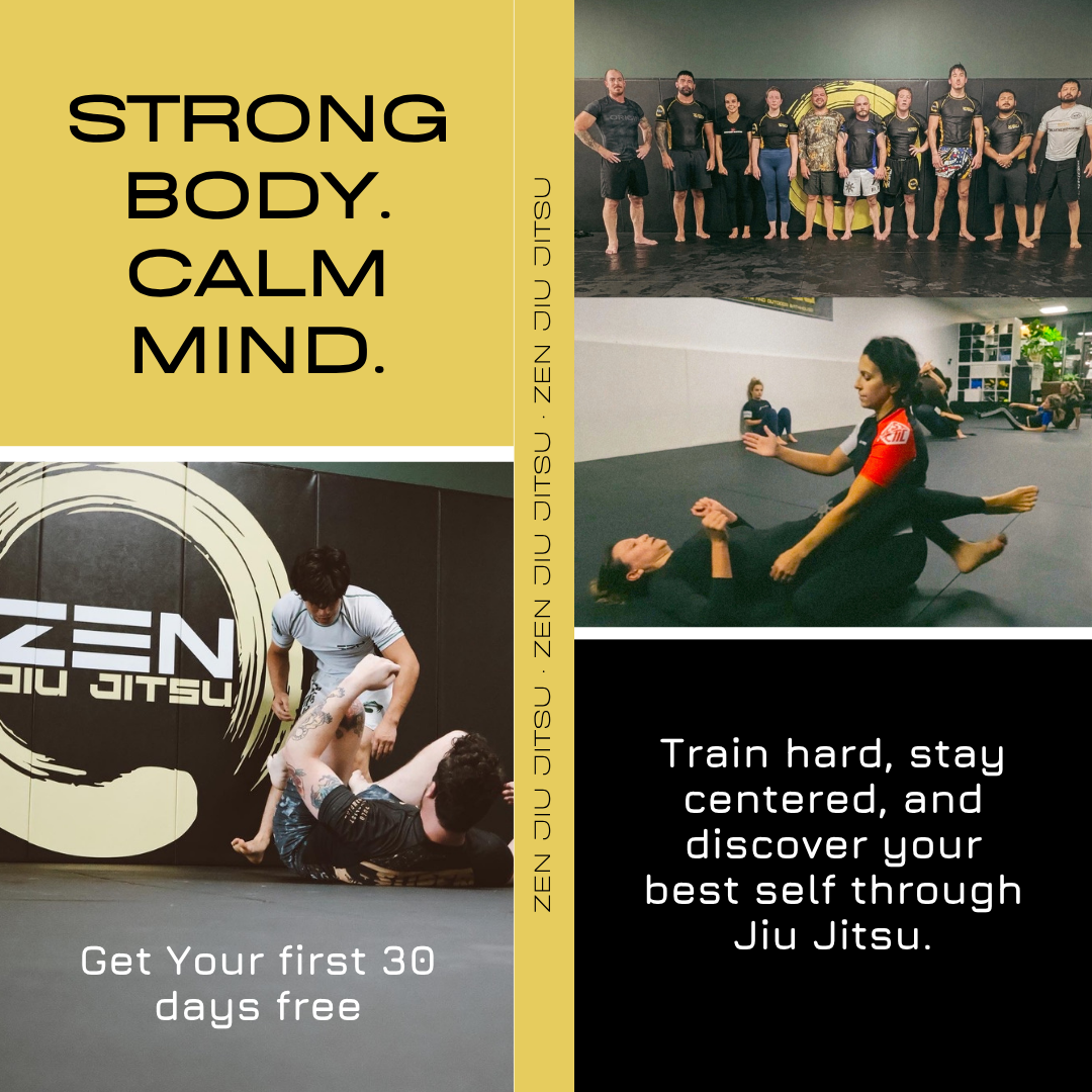 Zen Jiu Jitsu & Outdoor Bathhouse Facebook ad from Nov 12, 2025