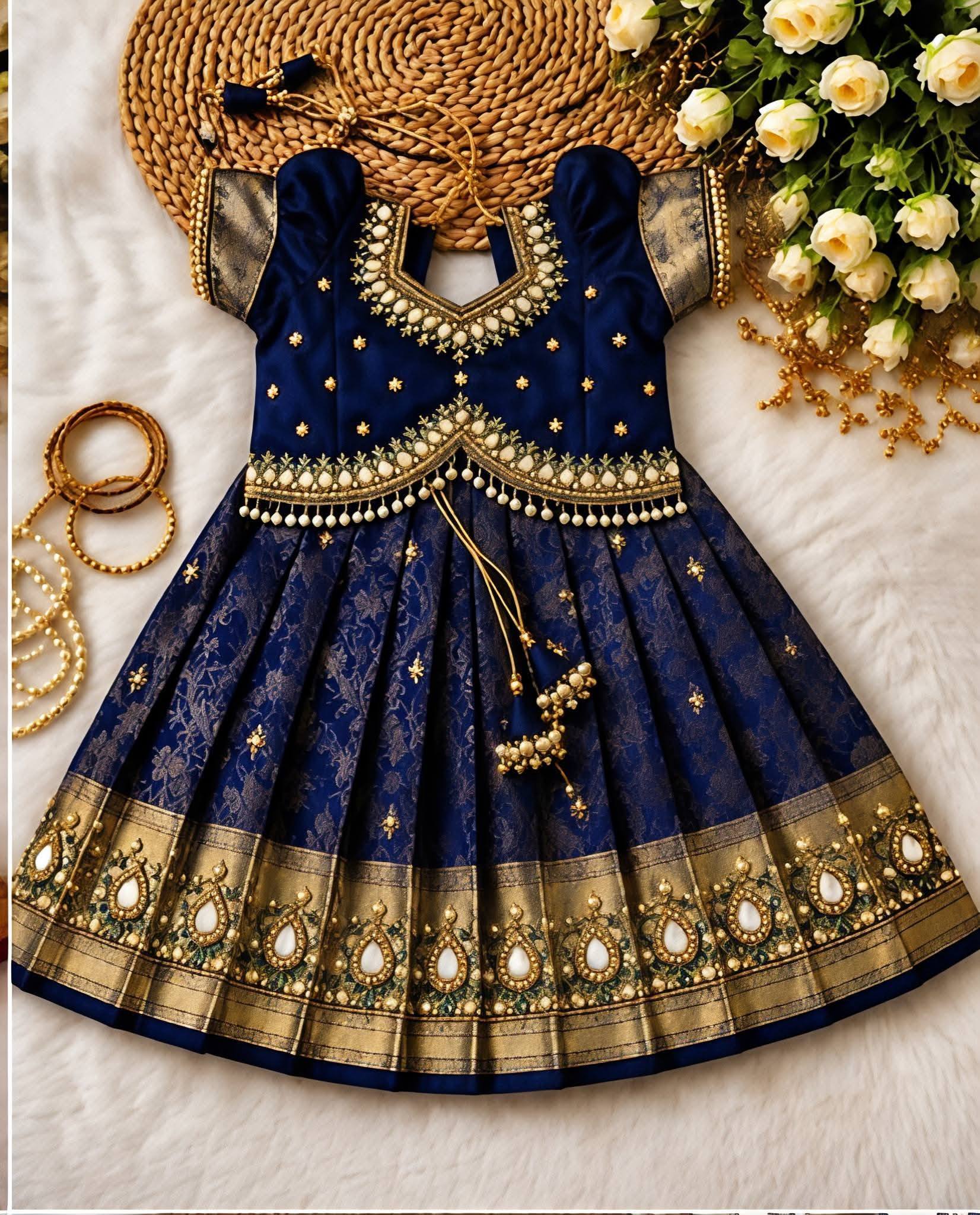 clothing brand Facebook ad: Premium Kids Lehenga Choli Set
