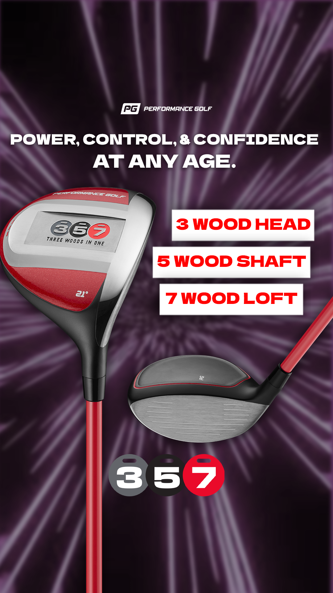 Performance Golf Facebook ad