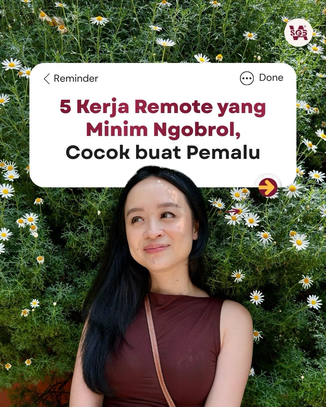 SGB Virtual Assistant Facebook ad: Butuh info soal pekerjaan yang kayak gimana lagi…