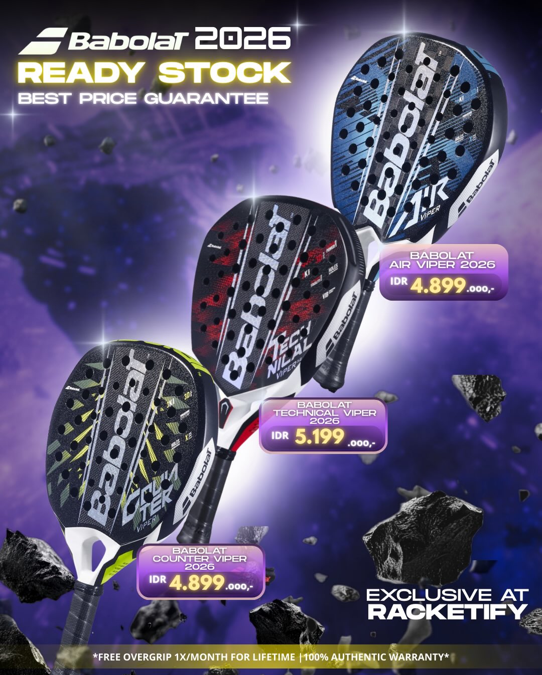 Racketify Facebook ad
