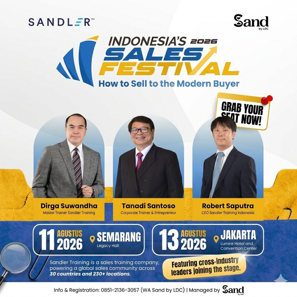 Sandler Training Facebook ad: INDONESIA’S SALES FESTIVAL 2026 IS COMING TO YOUR…
