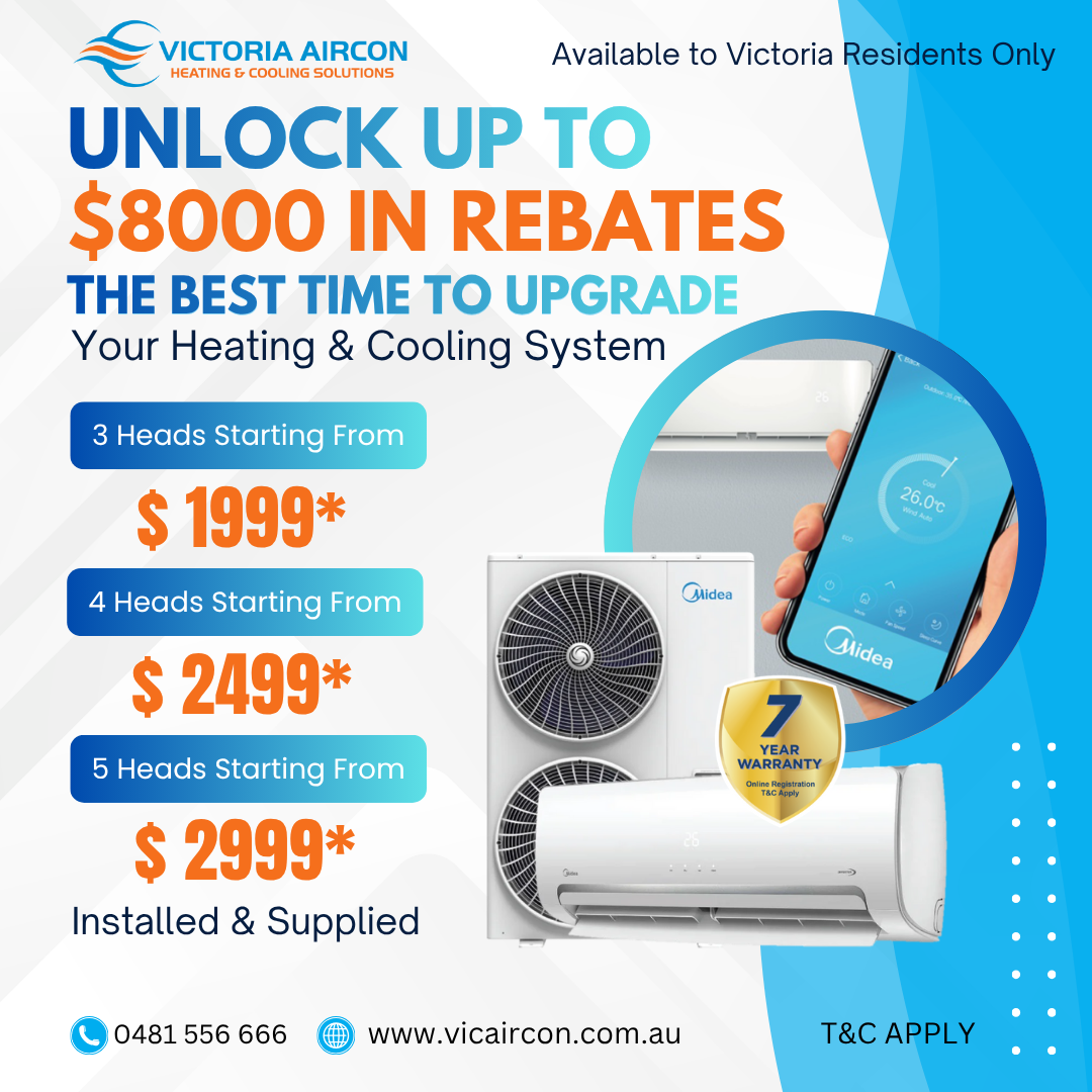 Victoria Aircon Facebook ad: Affordable Heating & Cooling Solutions