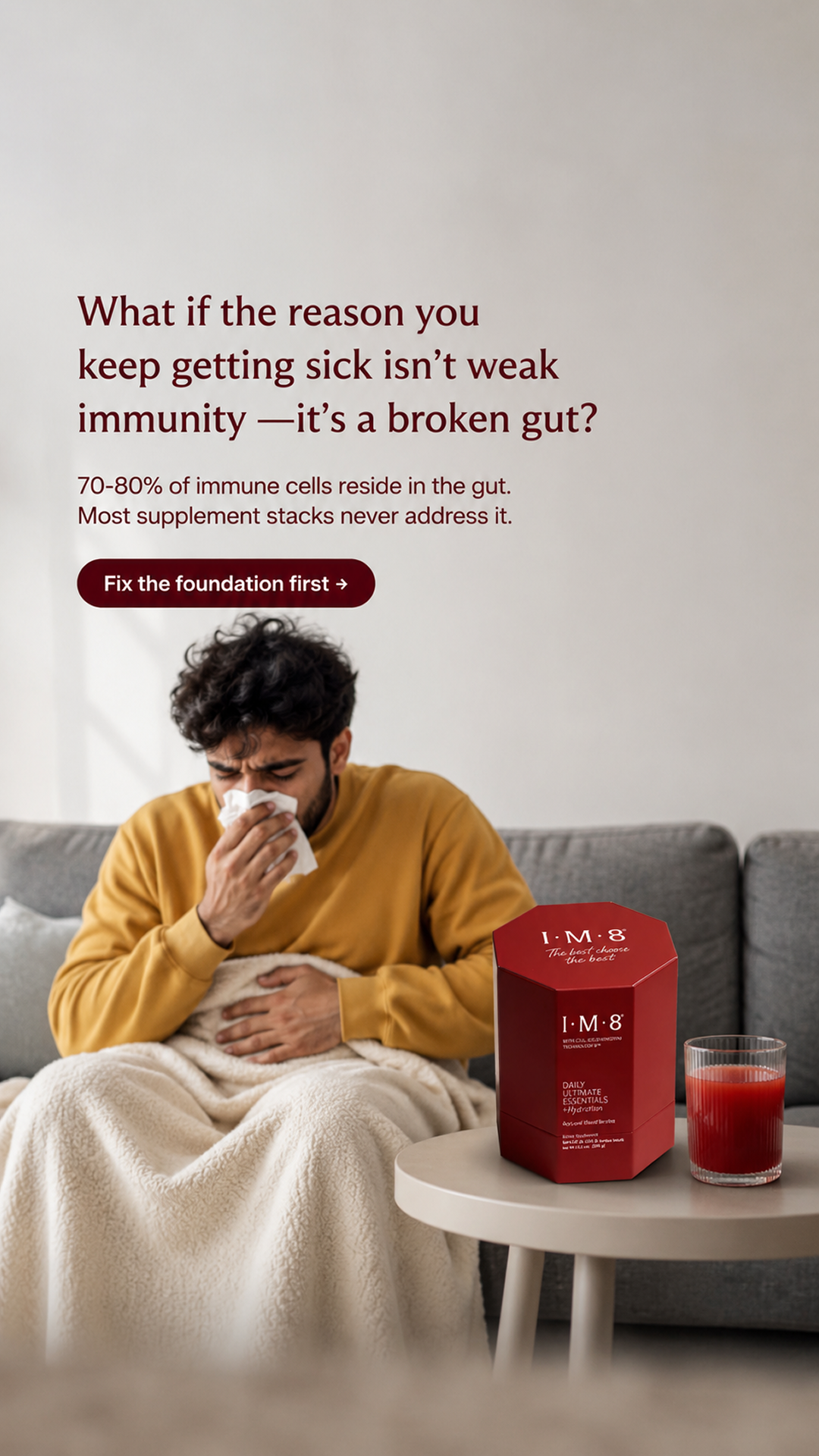IM8 Health Facebook ad