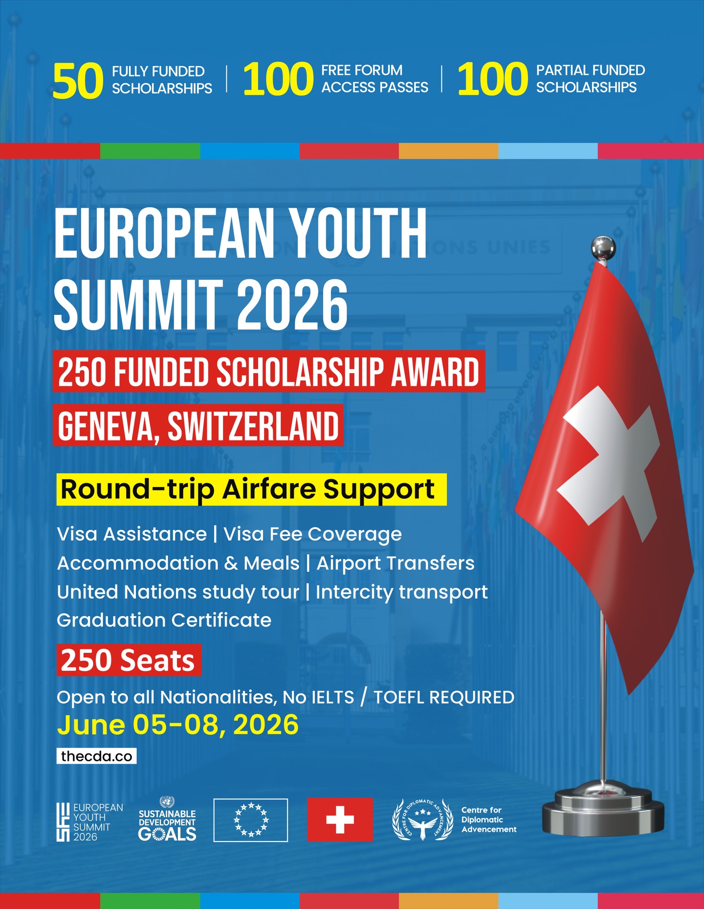 Centre for Diplomatic Advancement Facebook ad: European Youth Summit 2026 | Global Youth Leaders…
