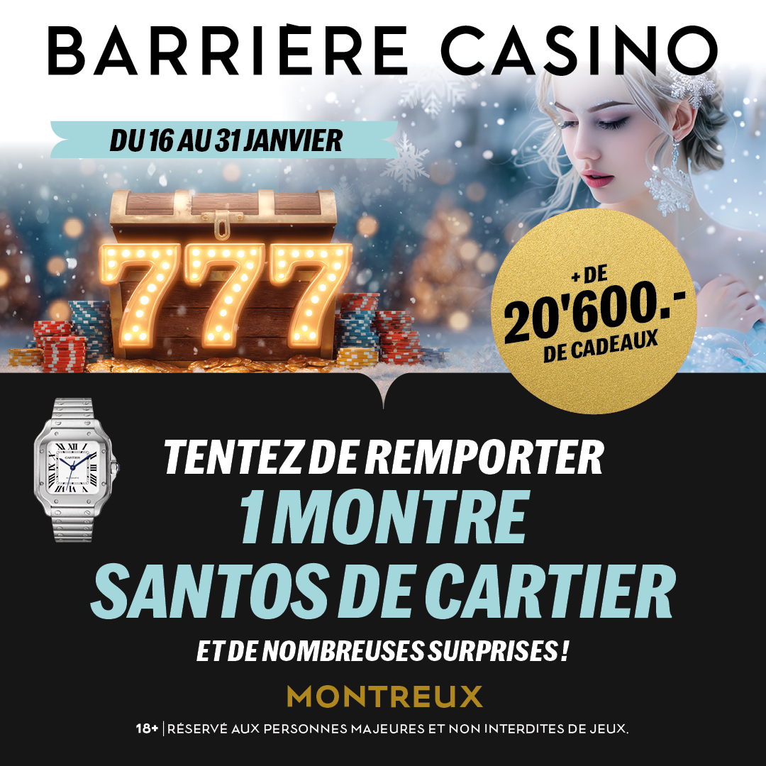 Casino Barrière de Montreux Facebook ad from Jan 15, 2026