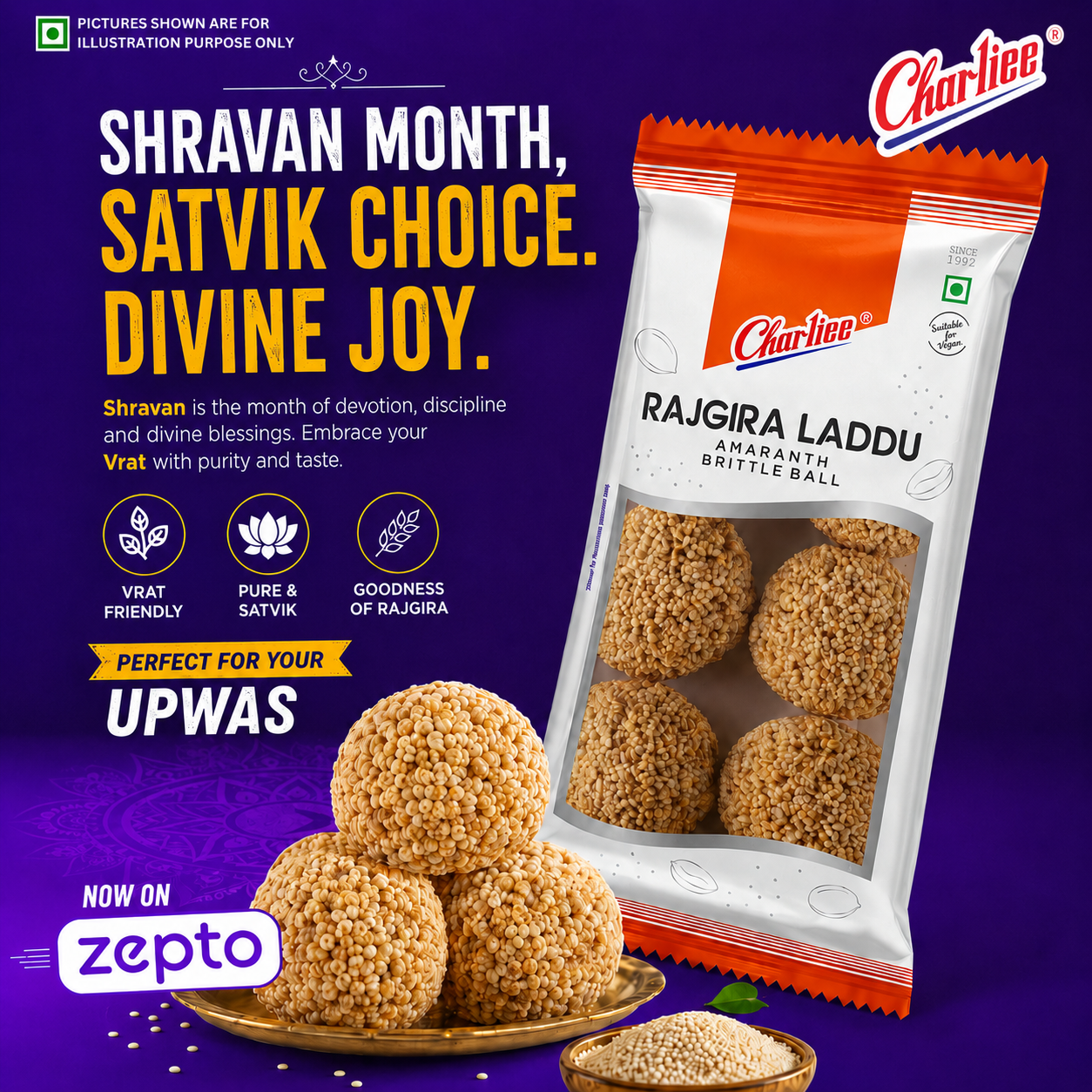 Charliee Chikki Facebook ad: Zepto: Online Grocery Delivery App - Groceries in Minutes