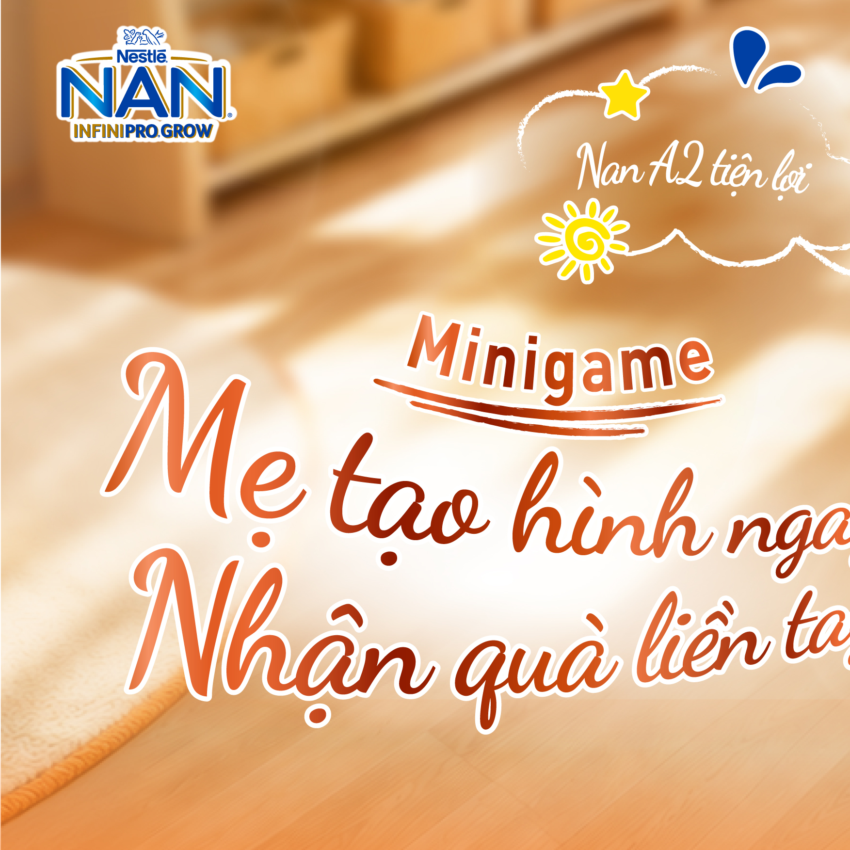 Nestlé FamilyNes Việt Nam Facebook ad: [MINIGAME] MẸ TẠO HÌNH NGAY, LƯU KHOẢNH KHẮC…