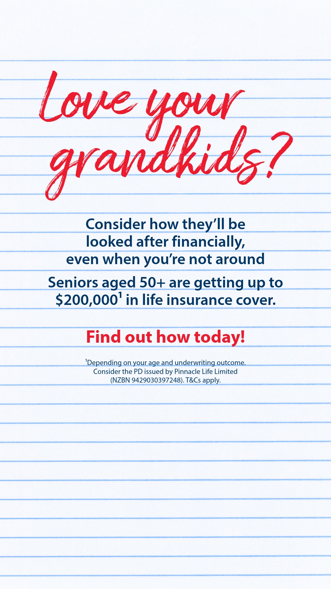 New Zealand Seniors Facebook ad