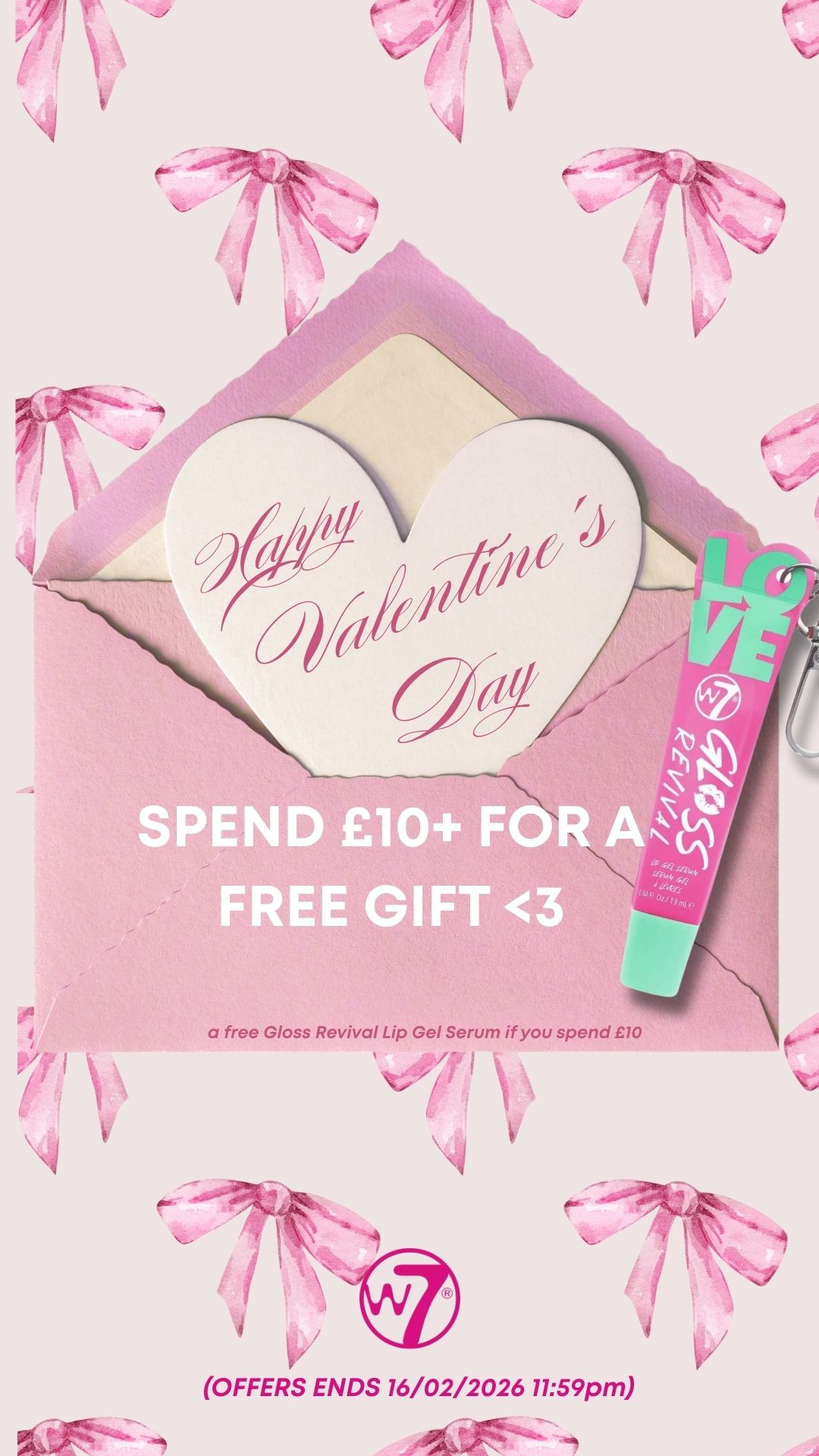 W7 Makeup Facebook ad from Feb 11, 2026
