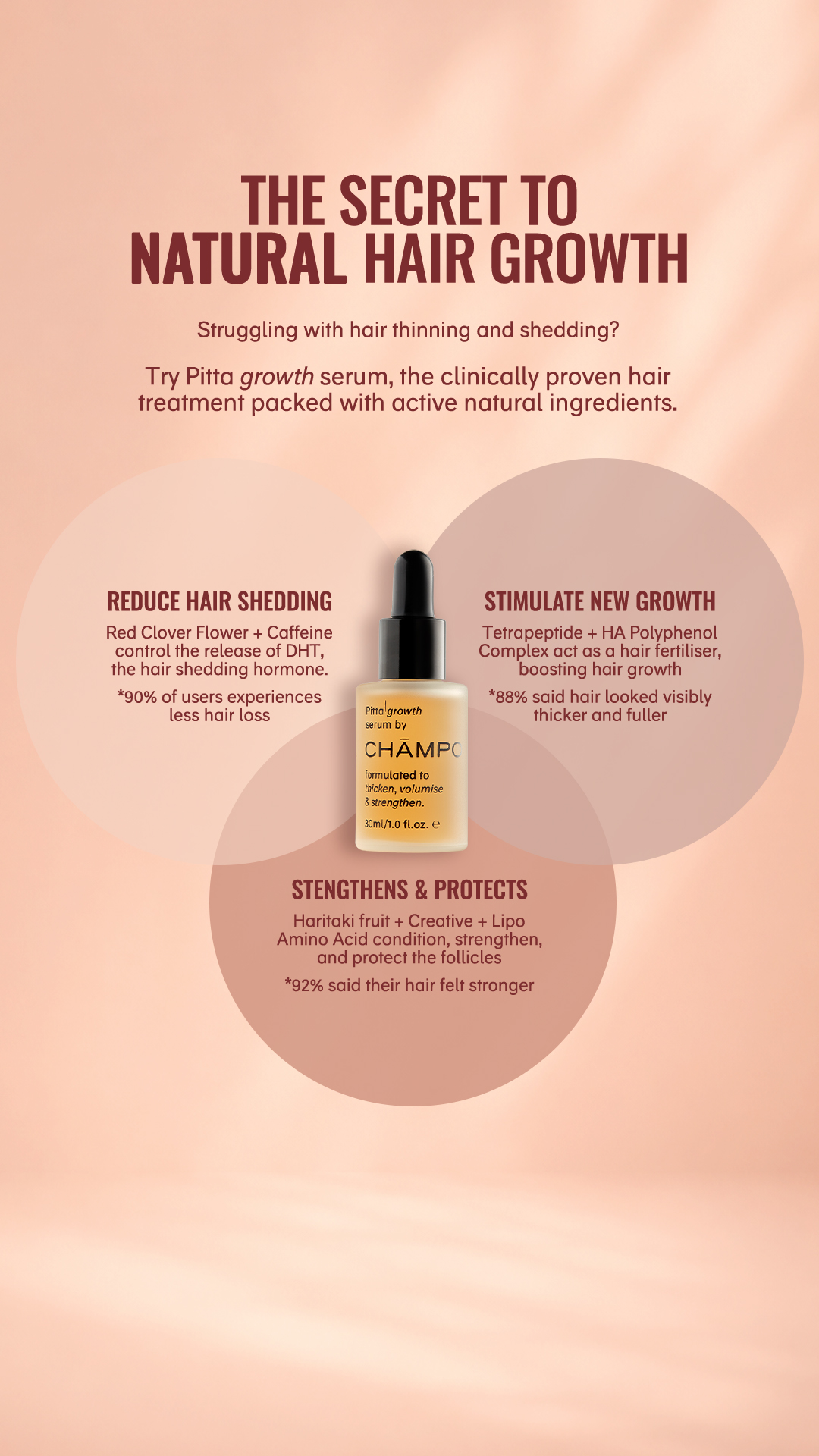 Chāmpo Haircare Facebook ad
