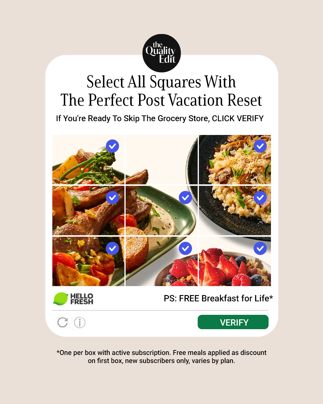 The Quality Edit Facebook ad