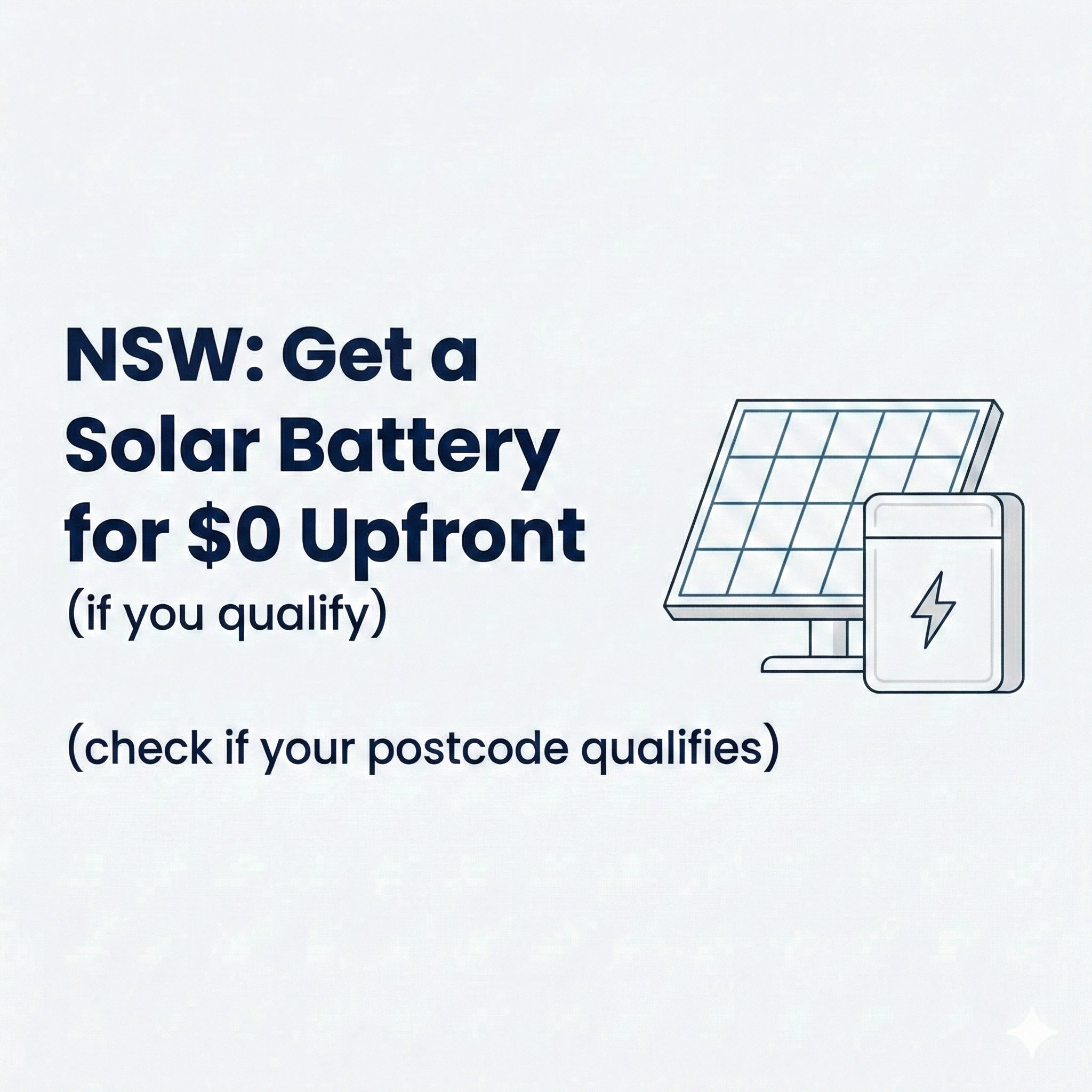 Aus Solar Connect NSW Facebook ad: 2026 Federal Incentivised Solar & Battery Program