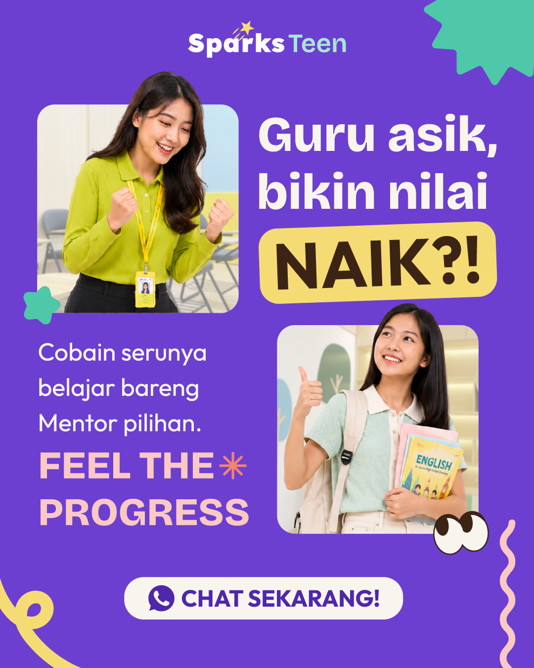 Sparks English Teens Facebook ad from Jul 4, 2026