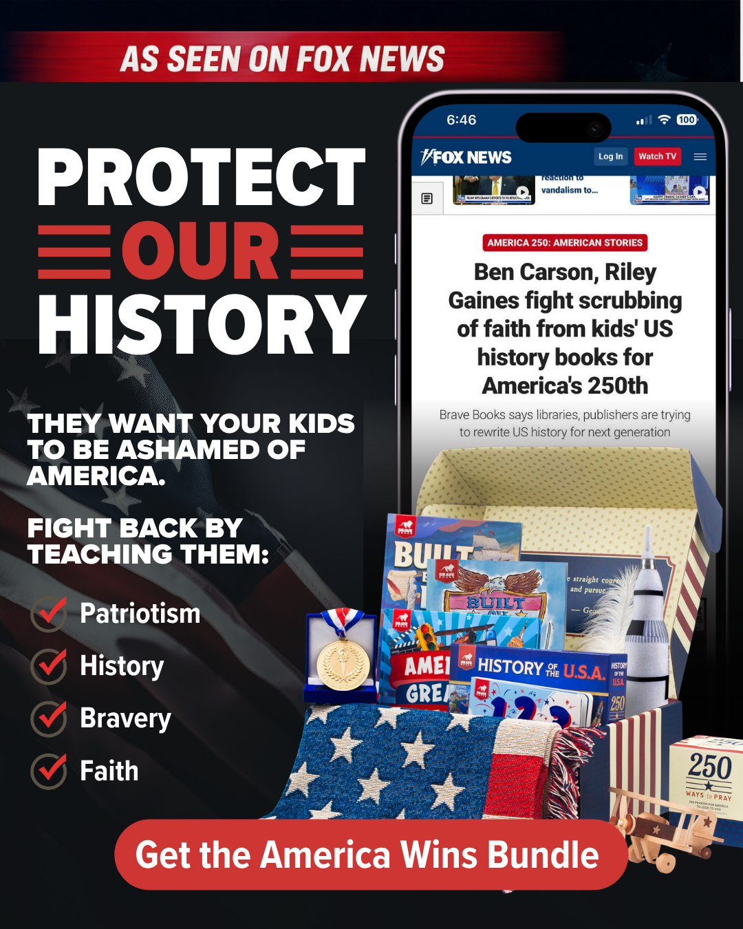 BRAVE Books Facebook ad