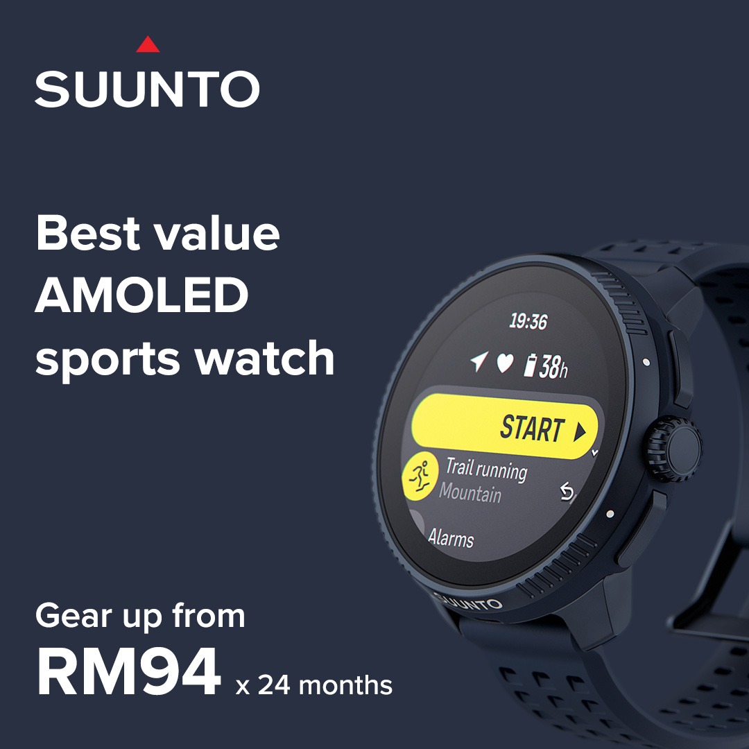 Suunto Facebook ad: Bright AMOLED Display: New Suunto Race