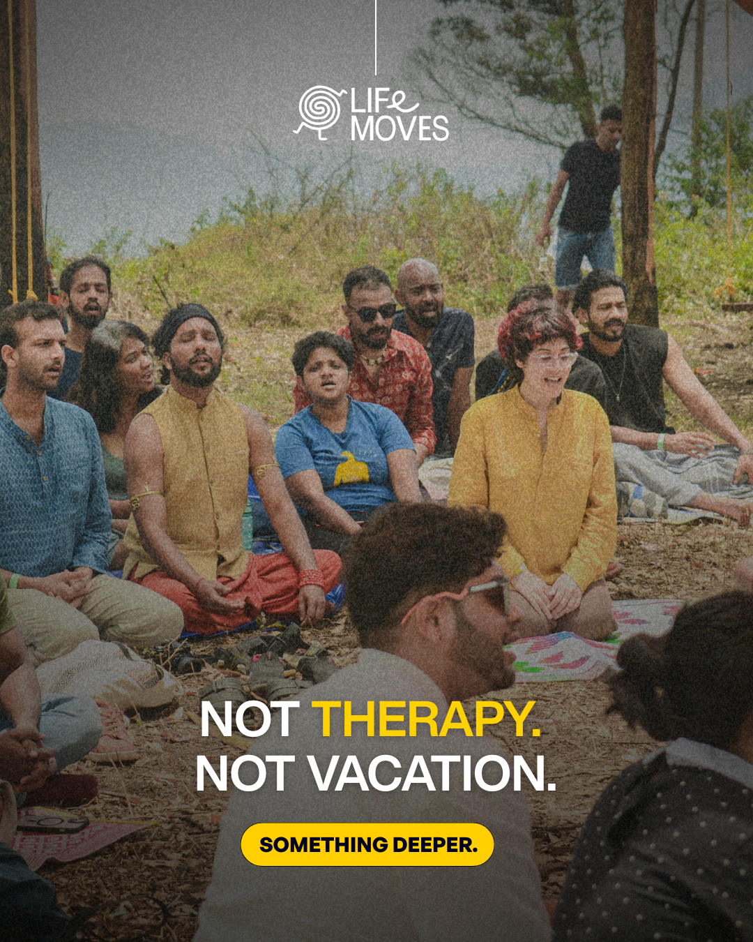 Life Moves Facebook ad: Busy life, no inner peace?