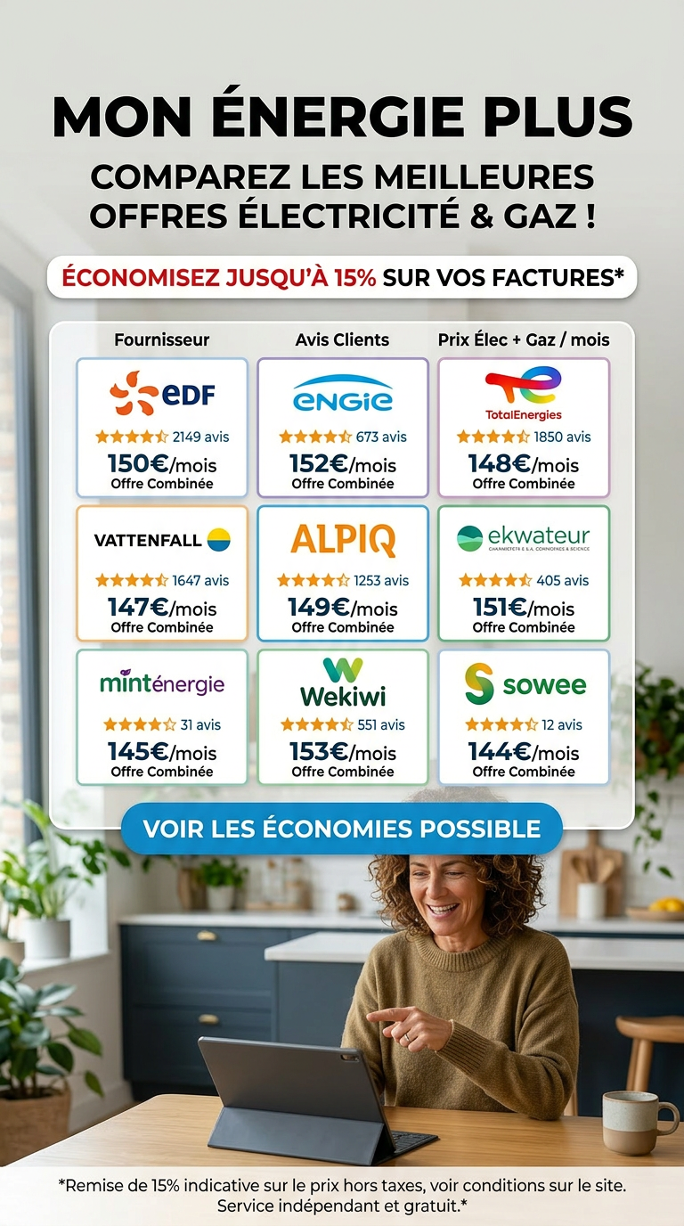 Mon énergie plus Facebook ad from May 6, 2026