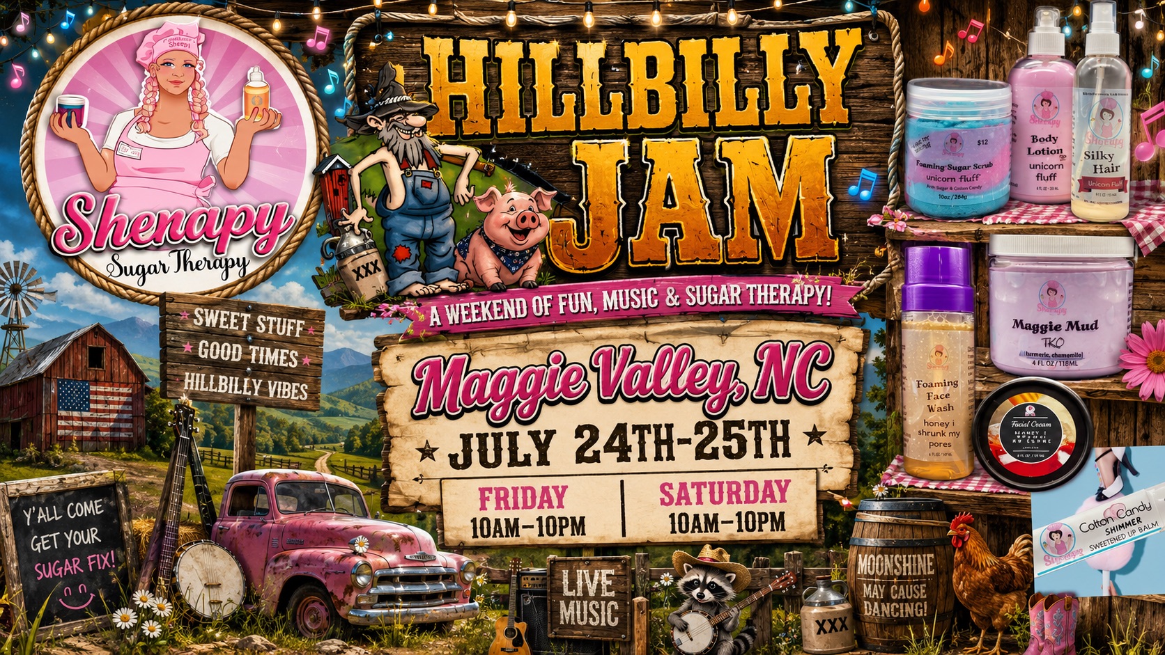 Sherapy Sugar Therapy Facebook ad: Sherapy Sugar Therapy @ Hillbilly Jam