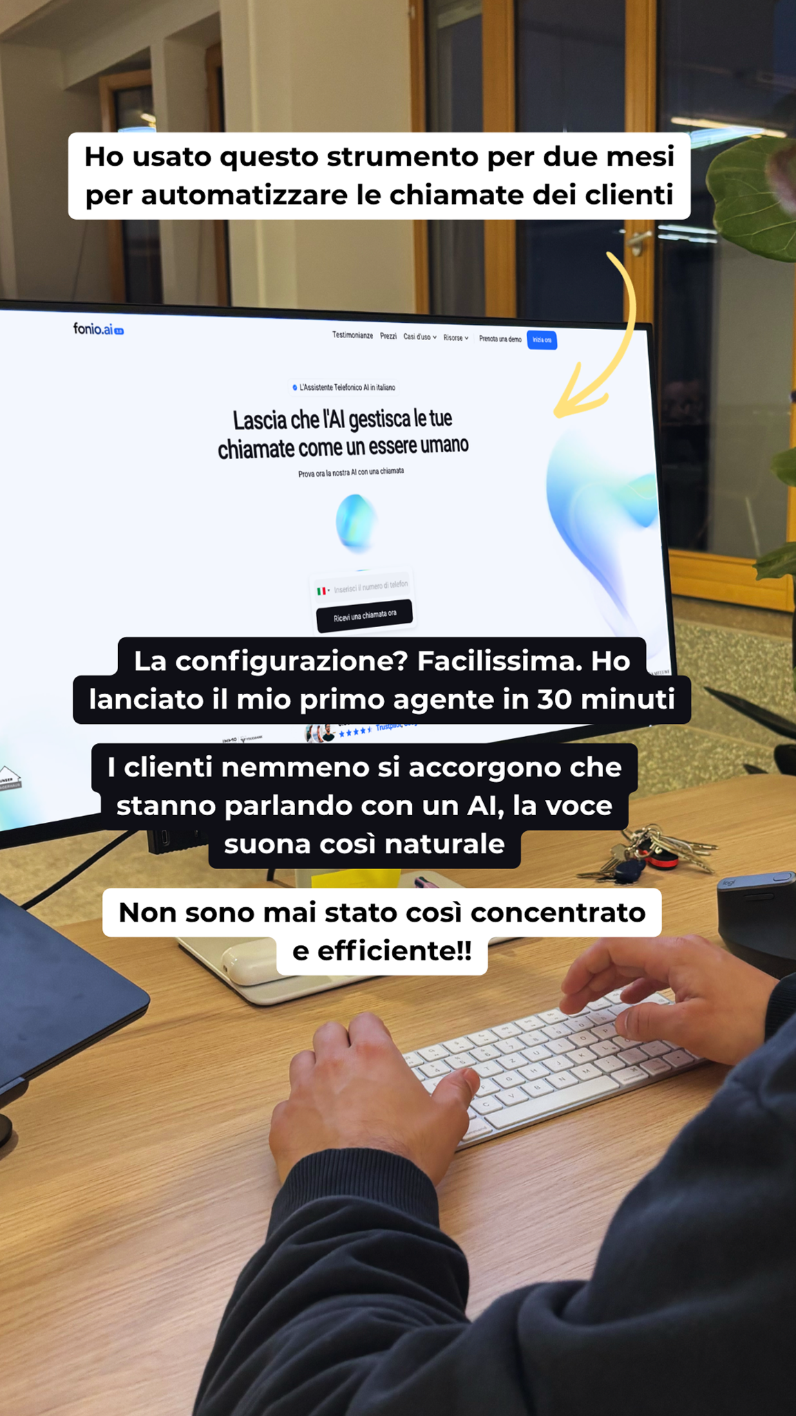 Fonio.ai Facebook ad