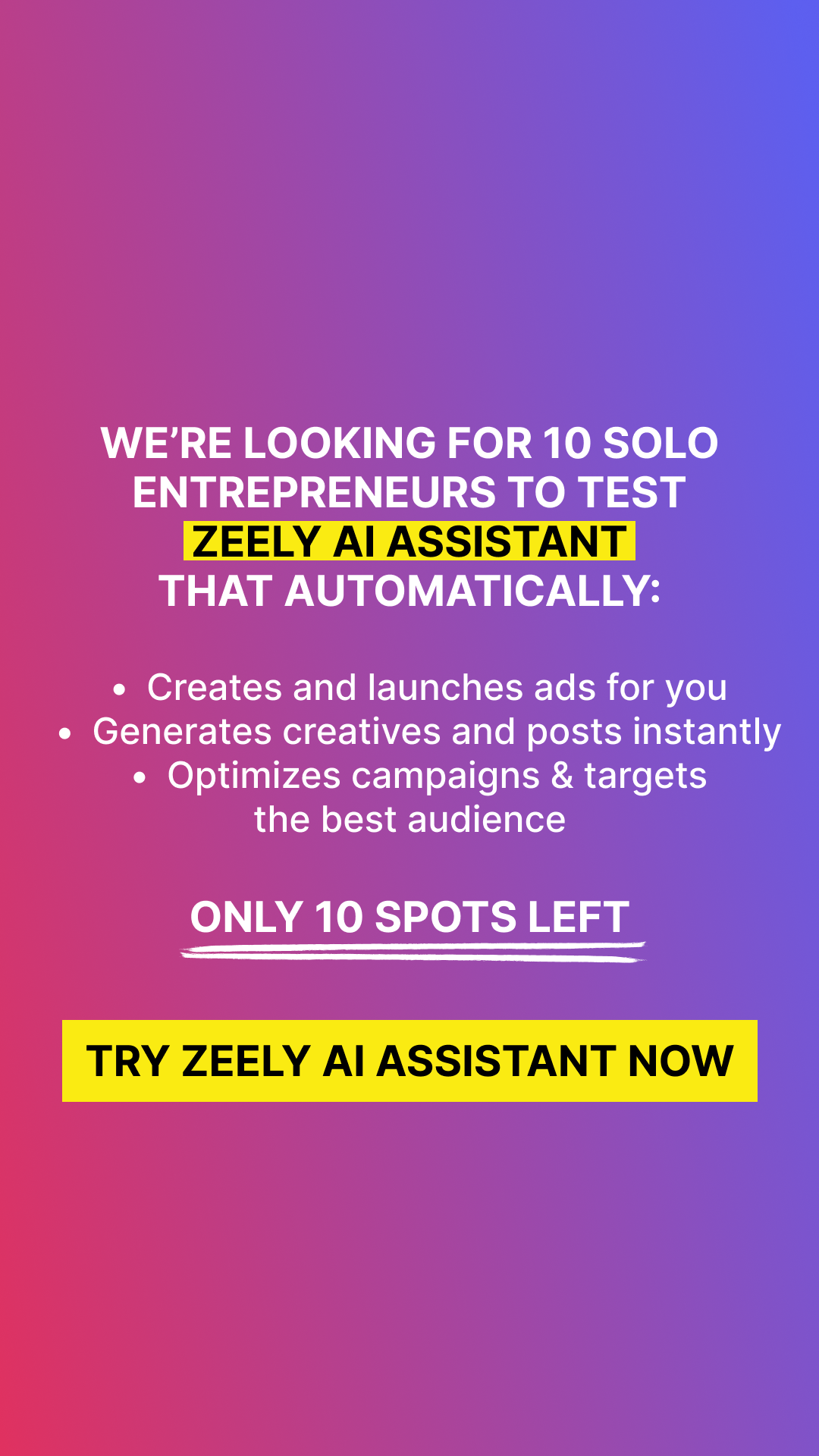 Zeely Facebook ad