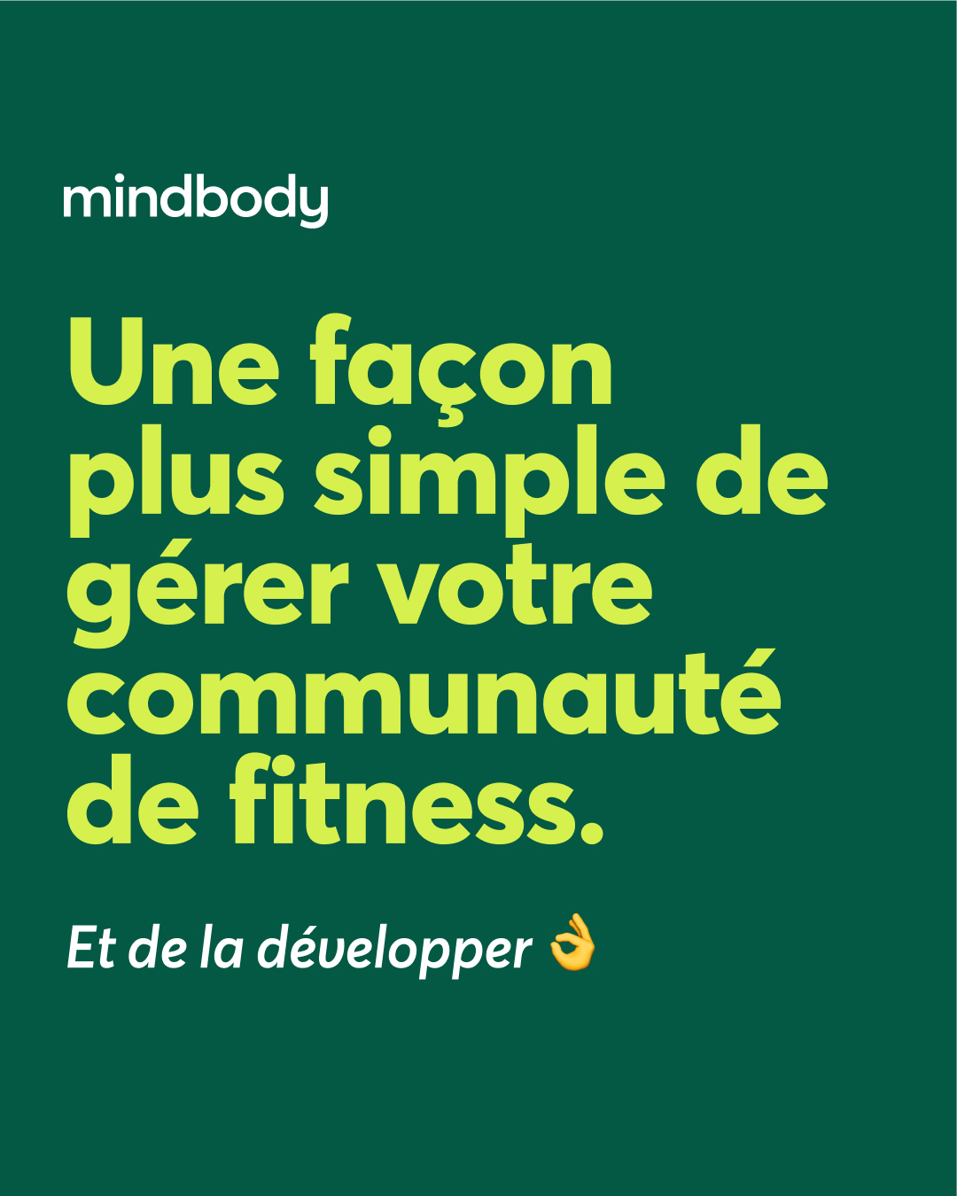 Mindbody Facebook ad