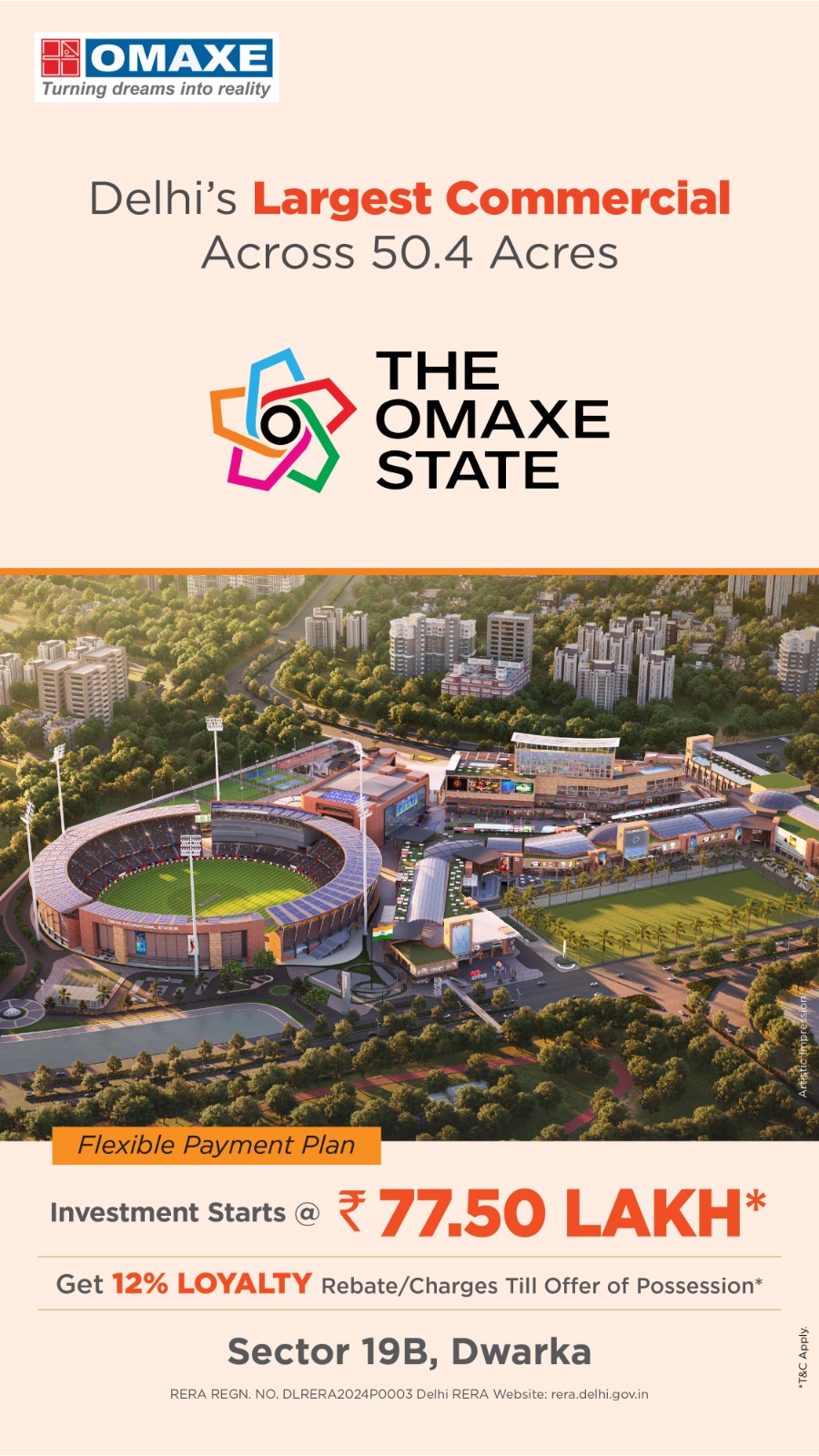 The Omaxe State Facebook ad: Delhi’s next big investment destination is here!