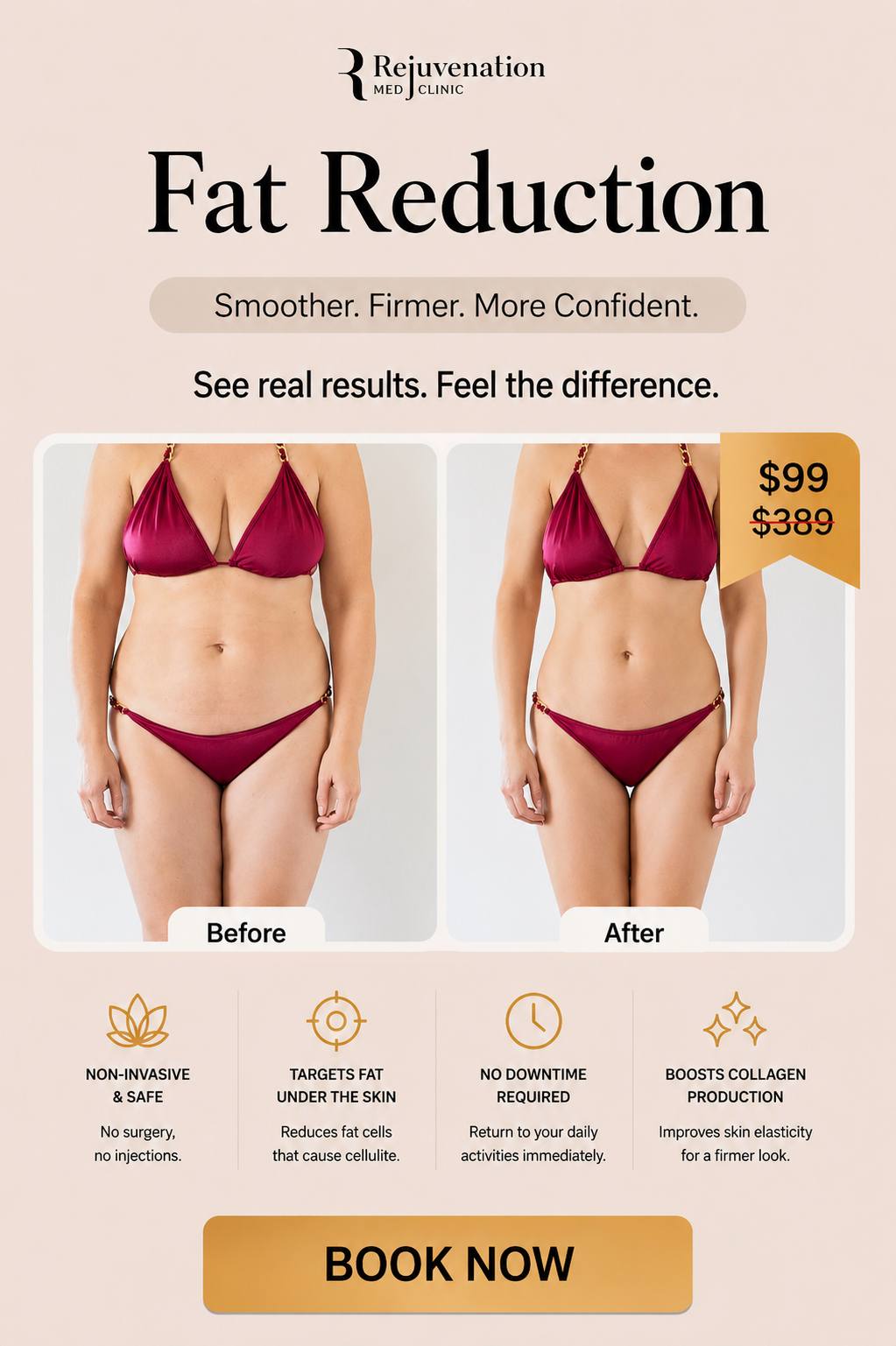 Rejuvenation Med Clinic Facebook ad: Special price: $99 for a limited time!