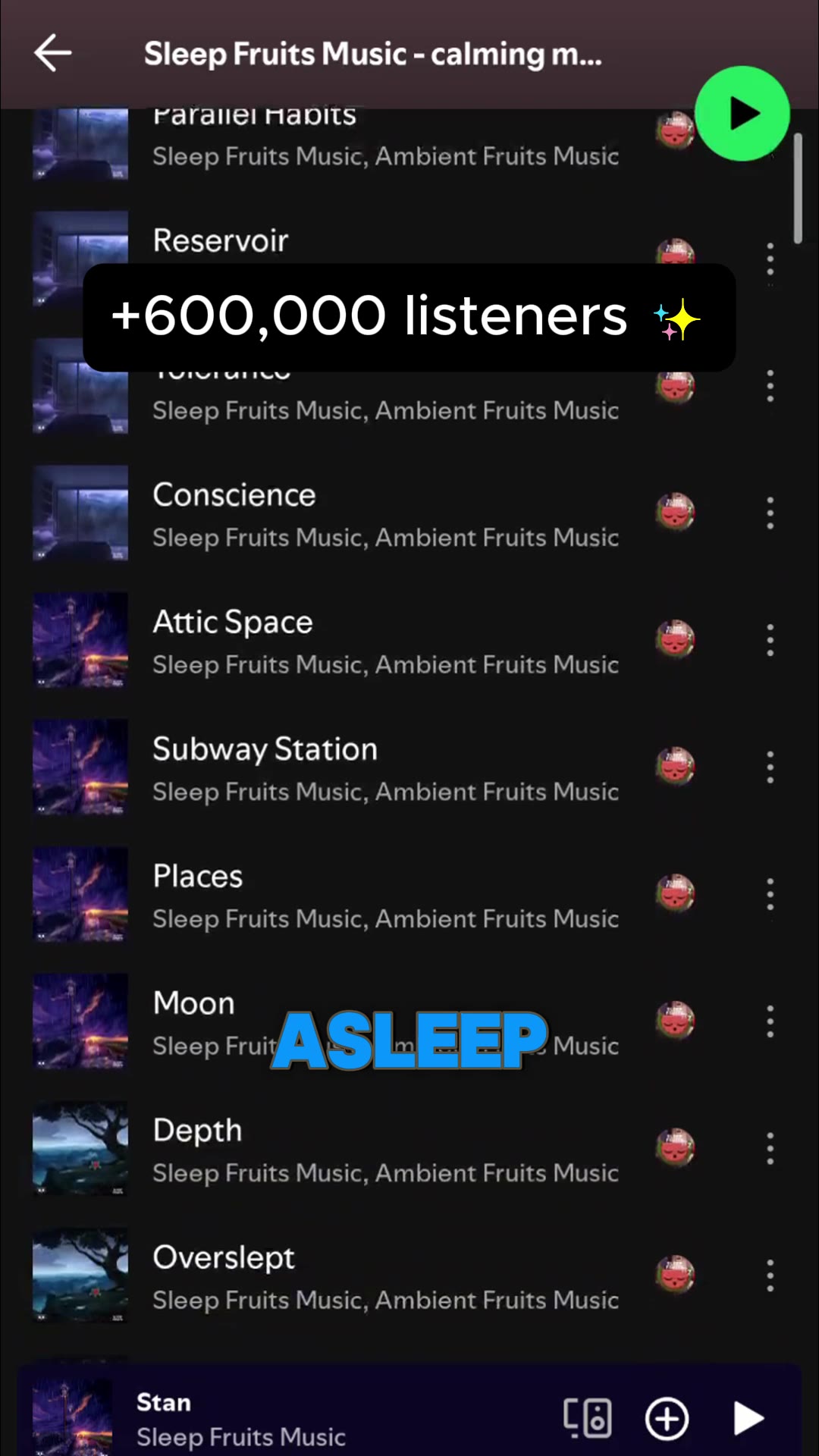 Lofi Fruits Facebook ad: Need help falling asleep?