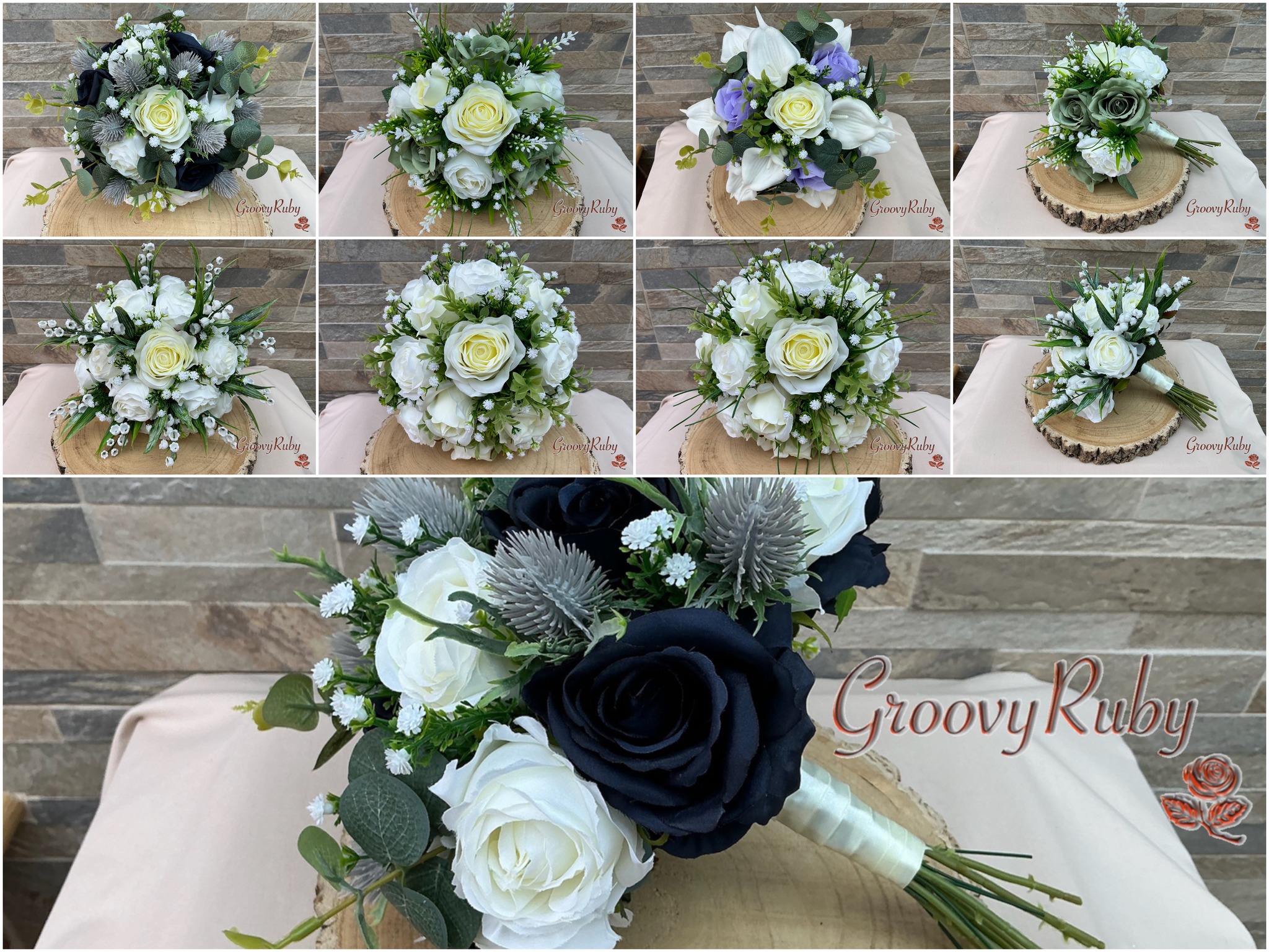GroovyRuby - Artificial Wedding Flowers Facebook ad