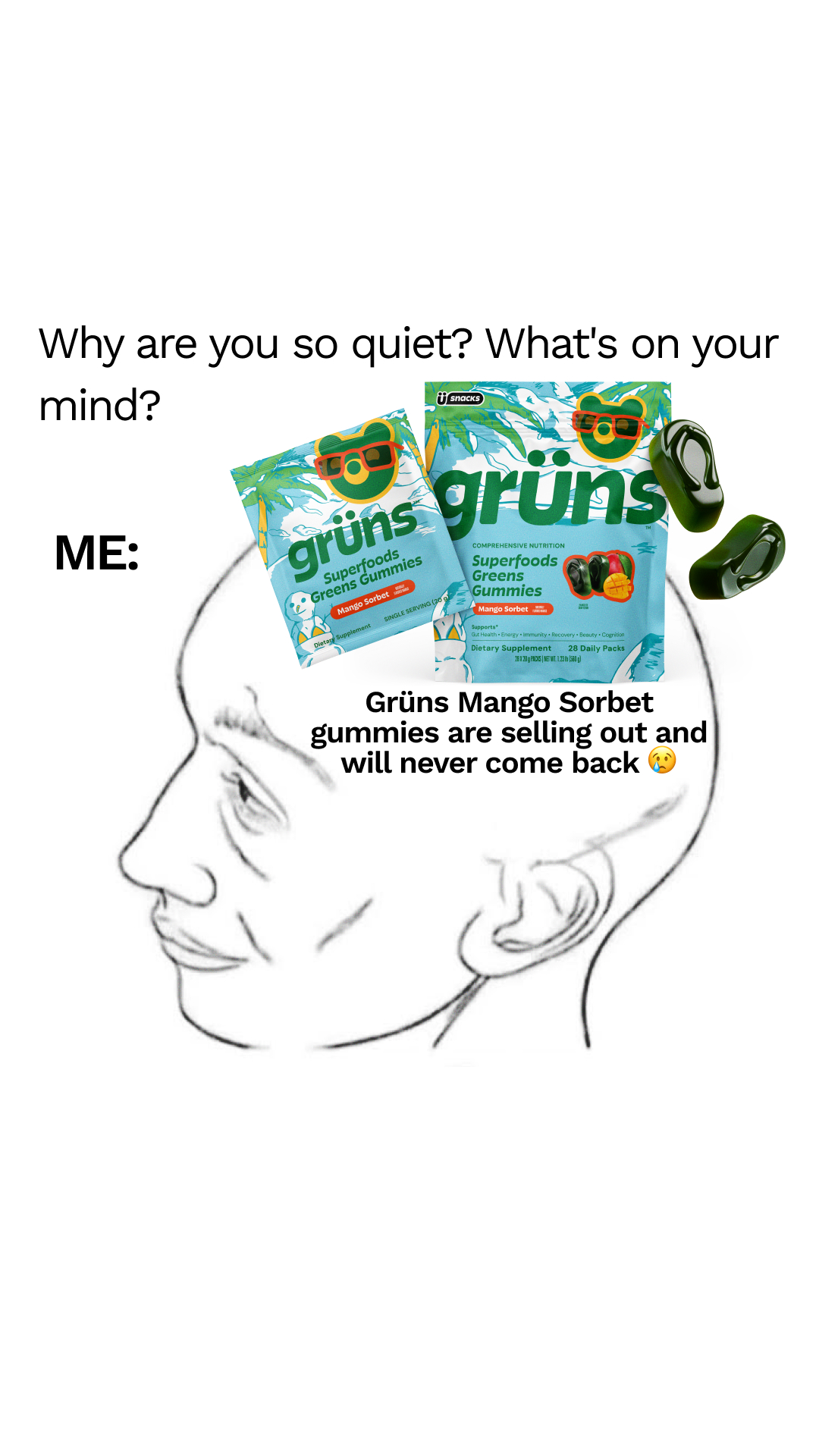 Grüns Facebook ad
