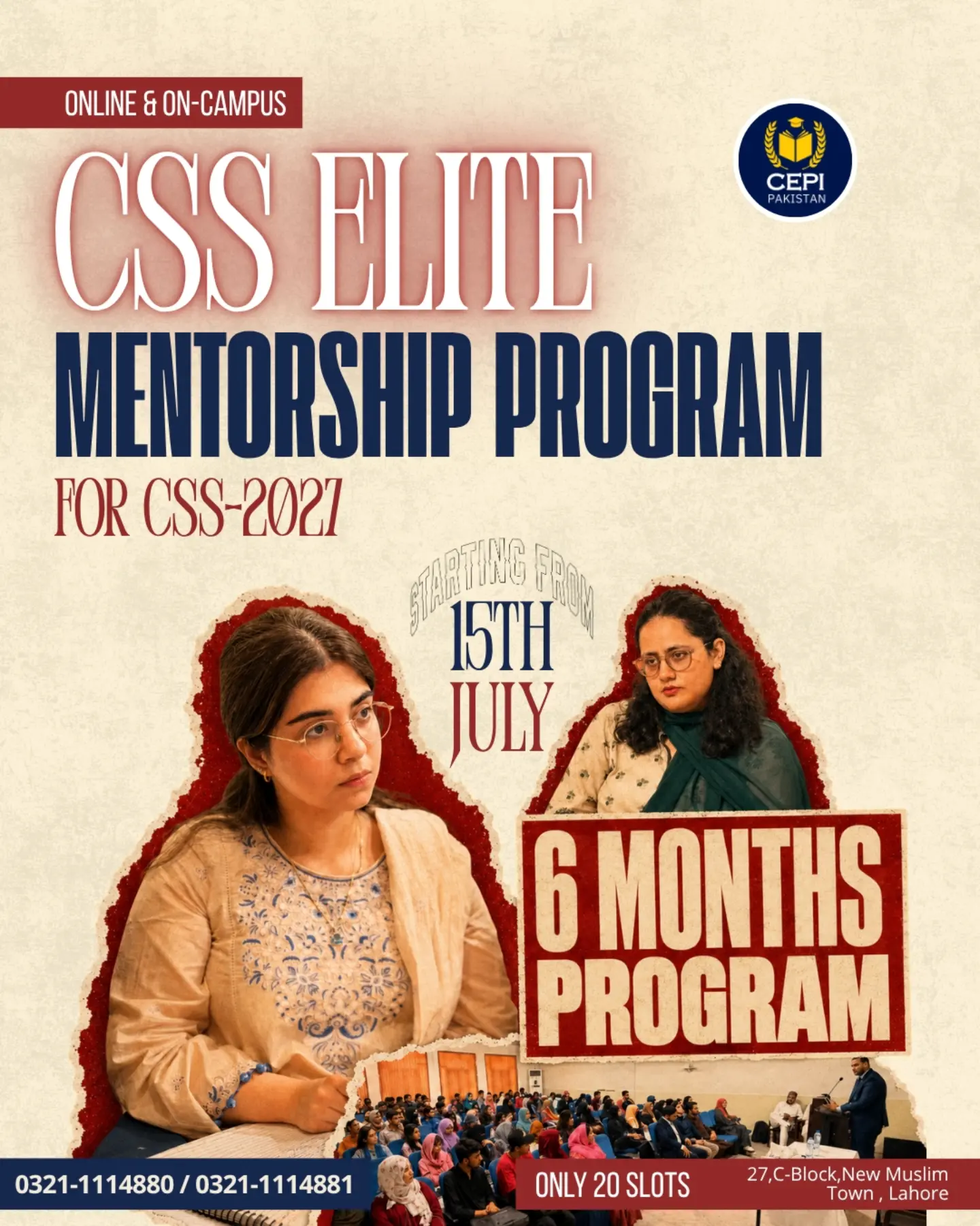 Competitive Exams Preparatory Institute -CEPI Pakistan Facebook ad: Admissions are NOW OPEN for CEPI's JULY Batch…