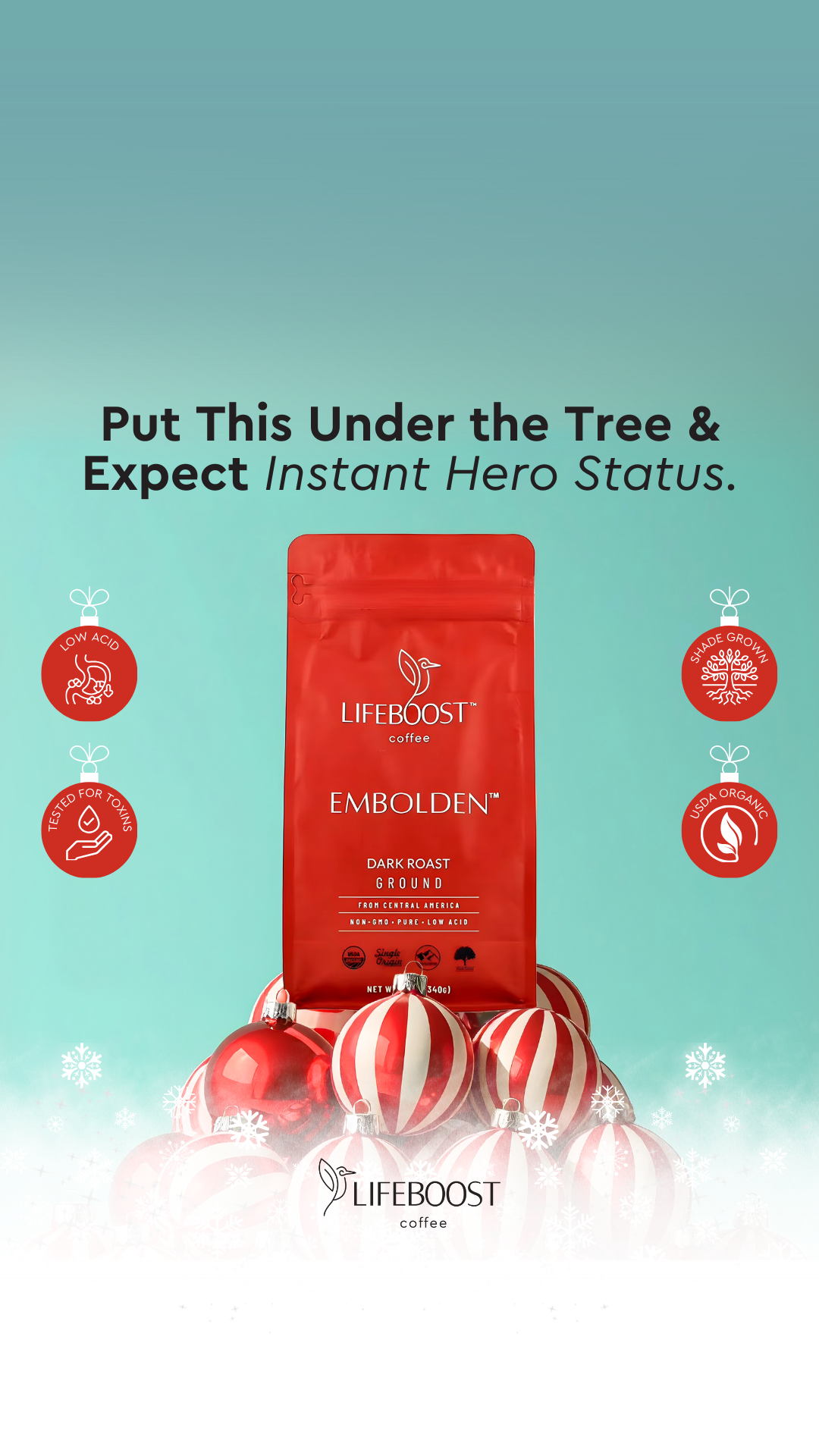 Lifeboost Coffee Facebook ad