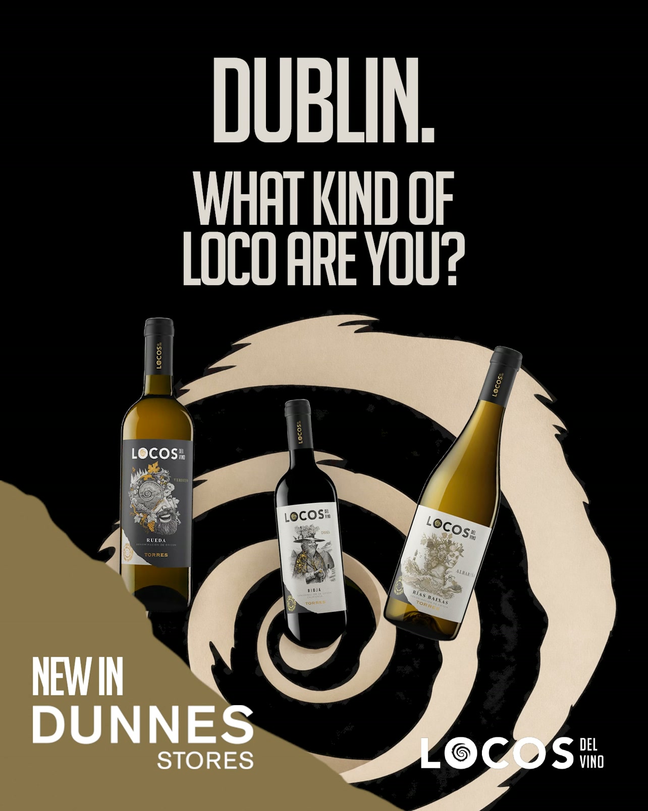 Somos locos del vino Facebook ad: Dublin, meet your new Spanish wines.
